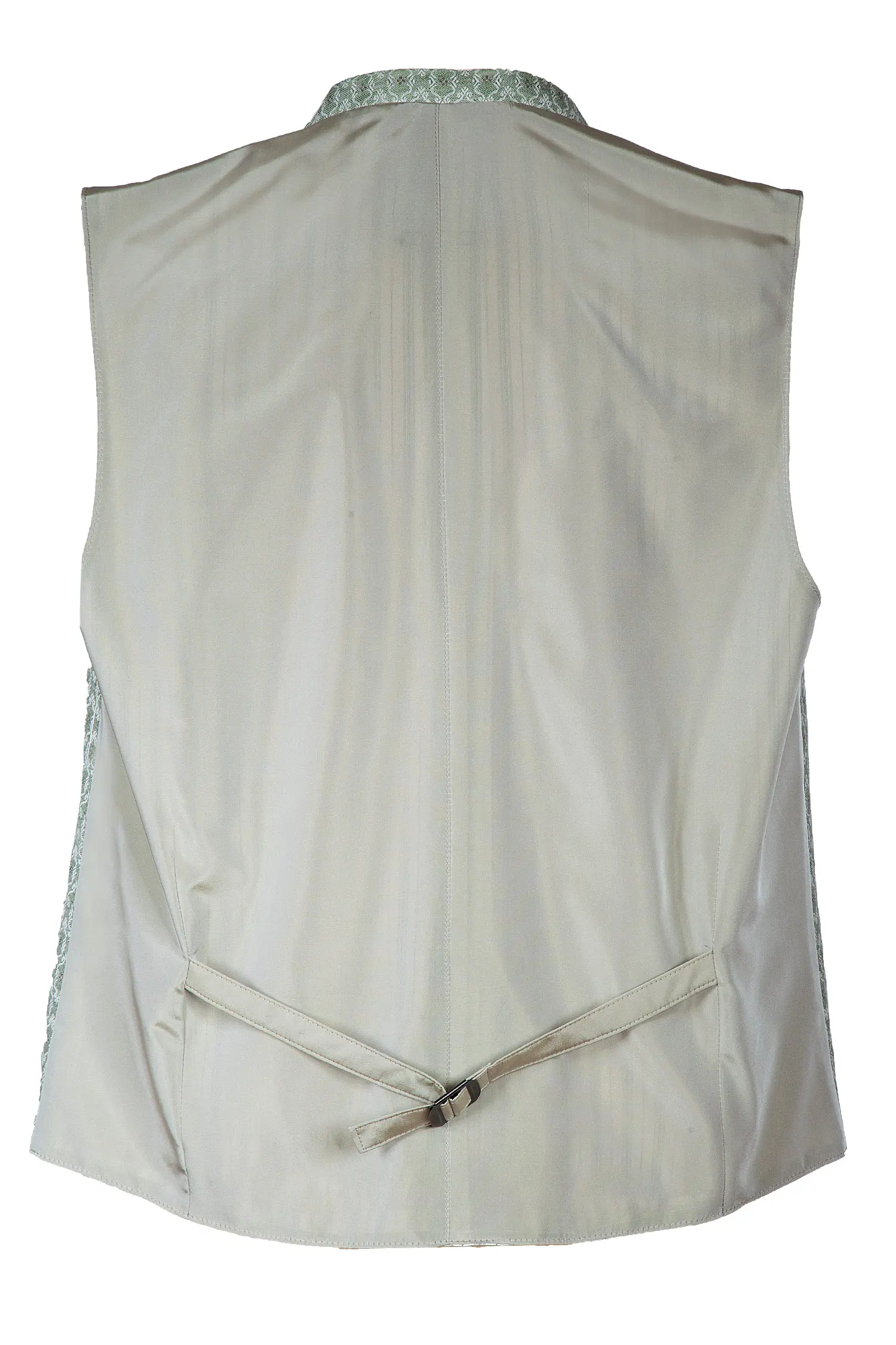 1345-0176-gn2-22-06d-0563 Trachtenweste Bert in hellem grün Rückenansicht