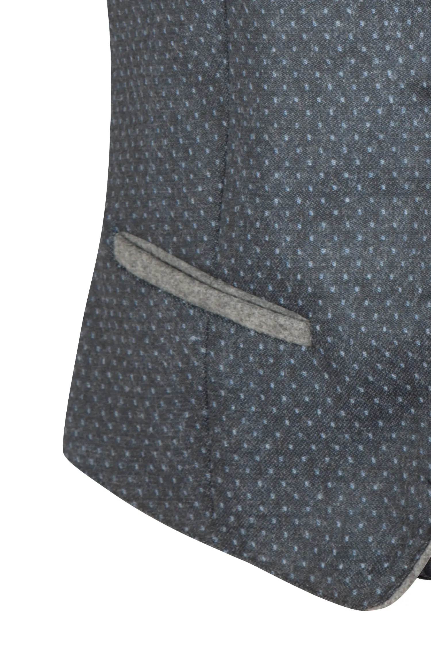 Trachtenweste Gabriel von MarJo in anthrazit - Detail Taschen