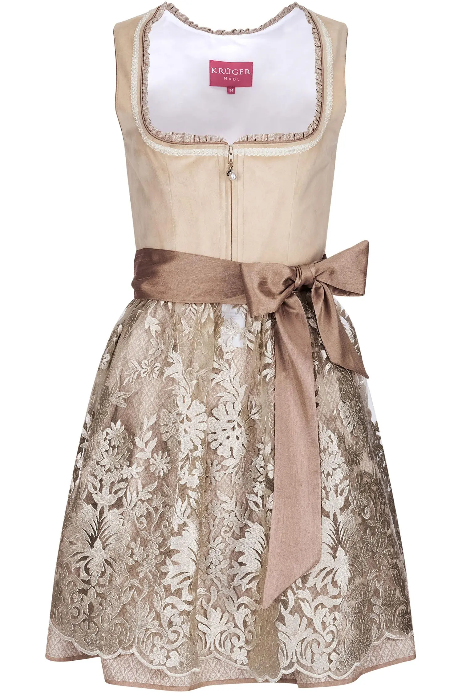 Dirndl Auri von Krüger in Beige Krüger Dirndl Auri in beige