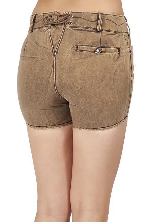 Trachten Jeans Shorts Ilsa in sand von Lekra innen