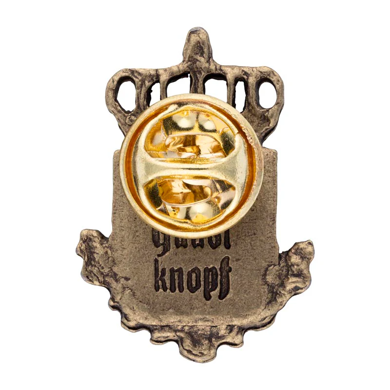 Bayernwappen in Altmessing von Gaudiknopf