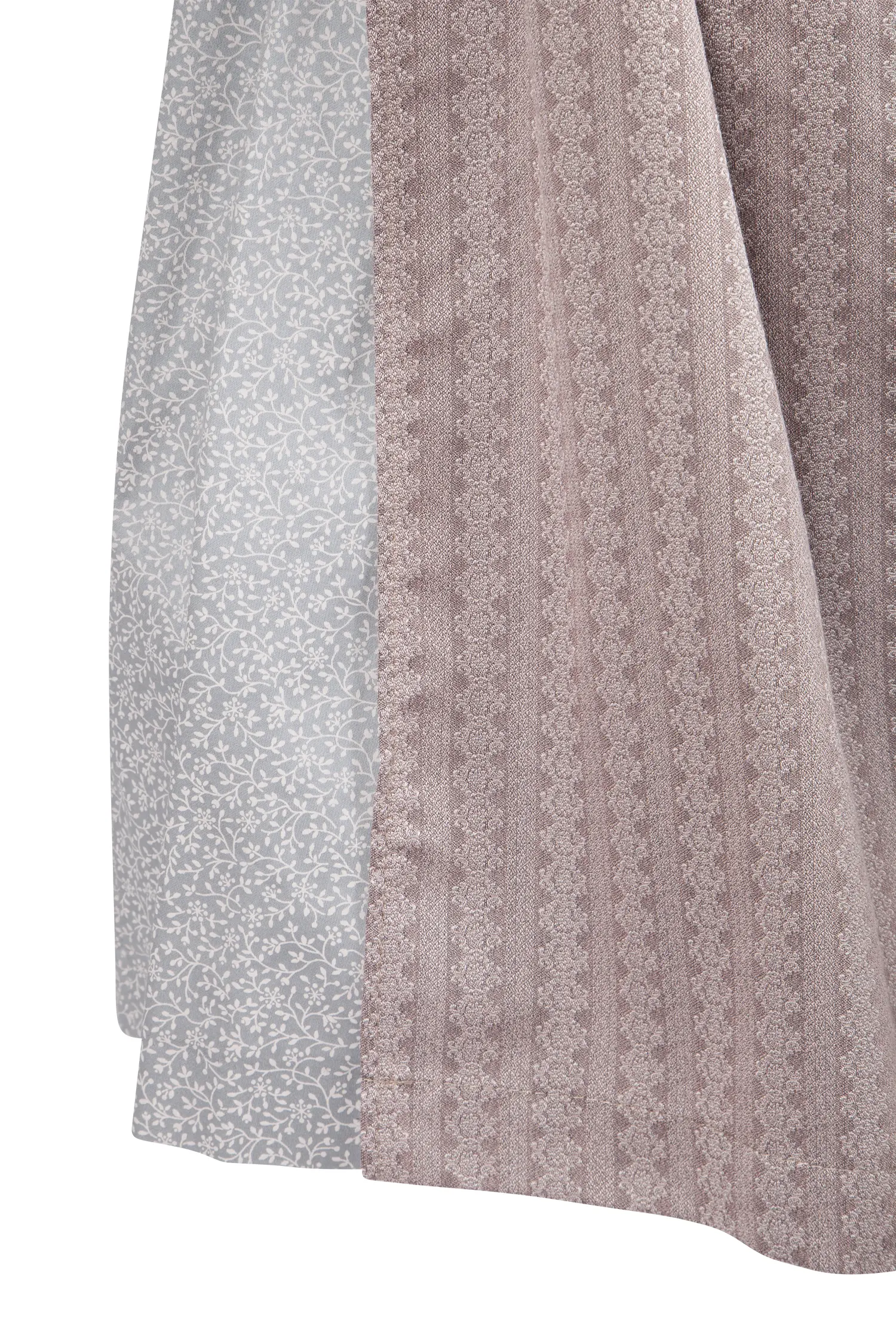 Dirndl in elegantem Grau mit Rosa - Detail Rock