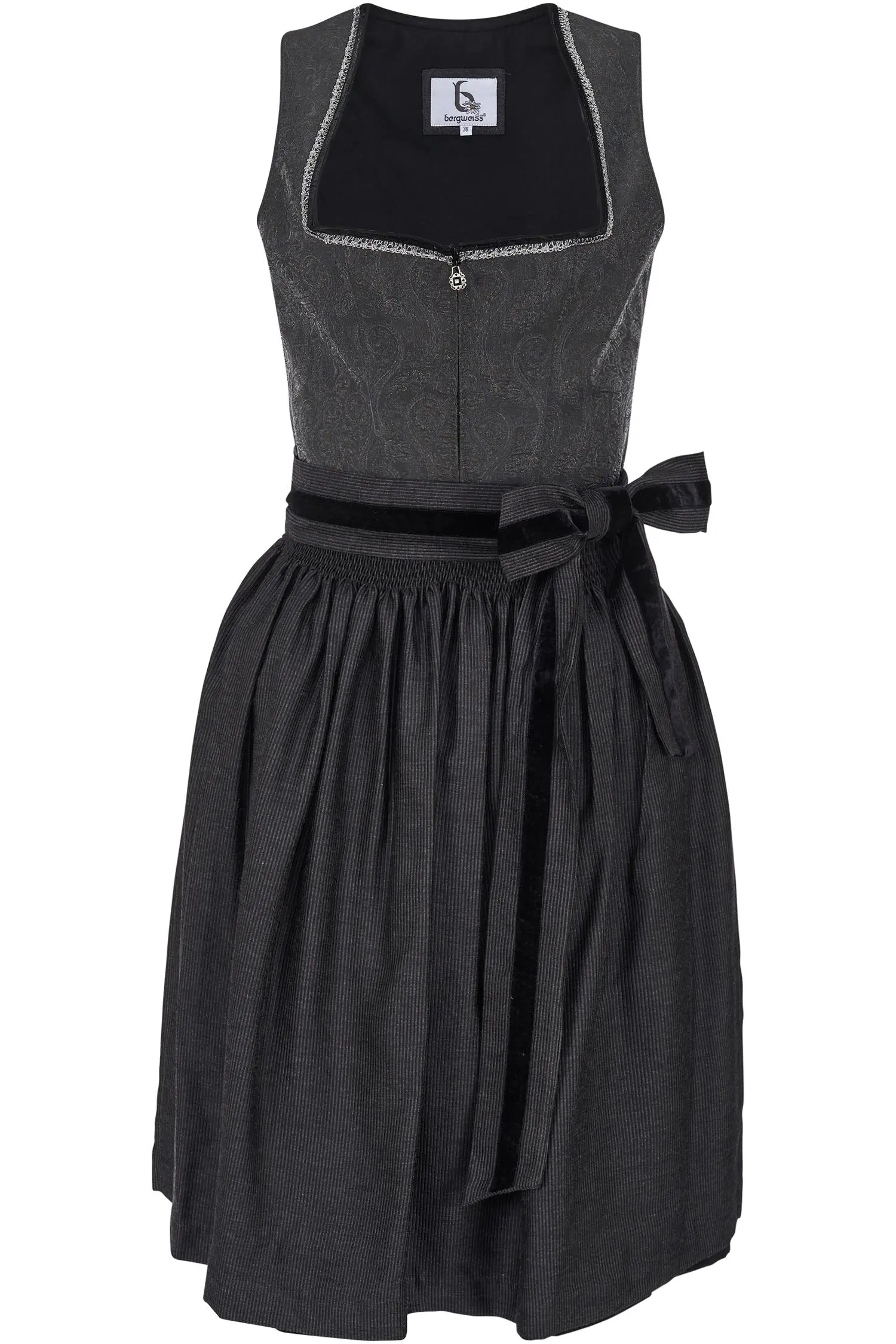 Bergweiss Dirndl in Schwarz