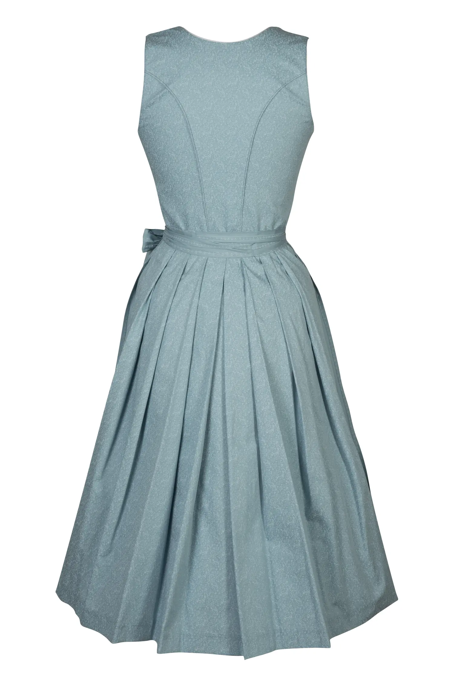 3091-1550-bl3-24-02-0604260 Dirndl Ida in hellem türkisblau - Rückansicht