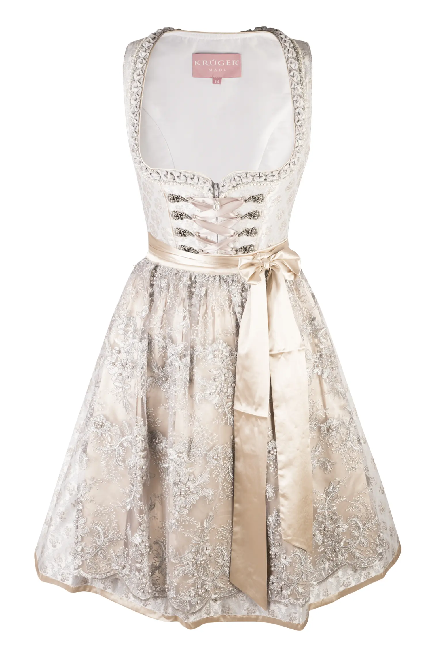 3067-1470-gr2-23-08-16-01807 Dirndl Daline in silber als Brautdirndl