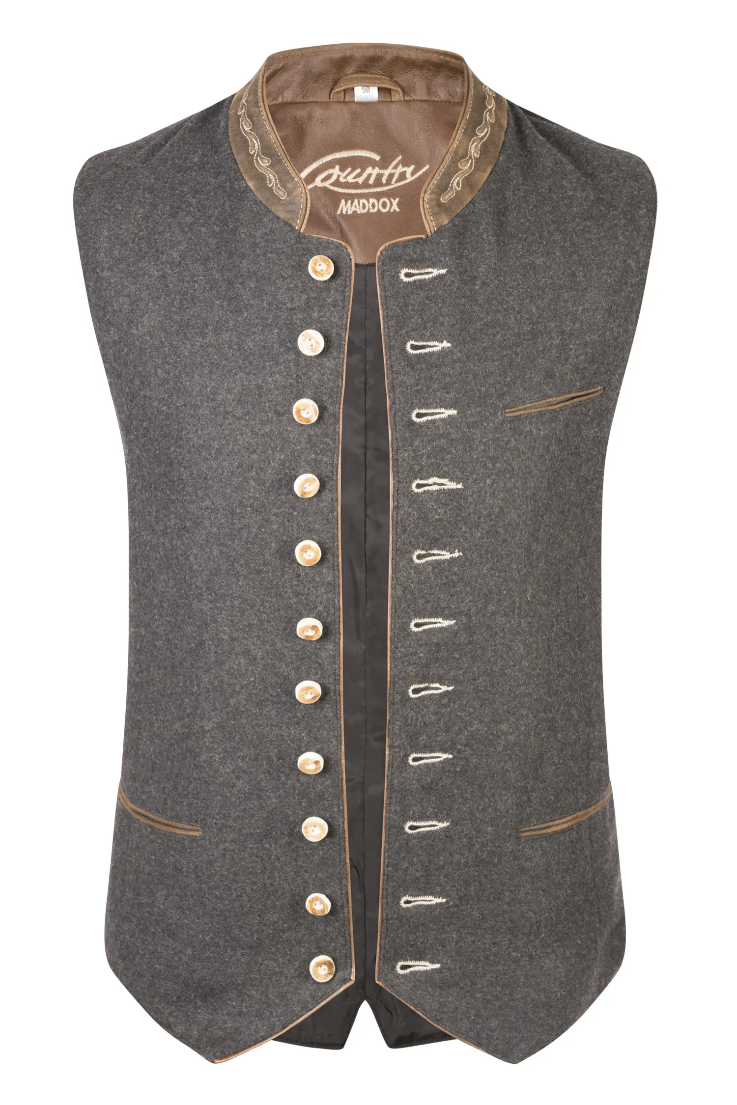 Trachtenweste Westsee in anthrazit