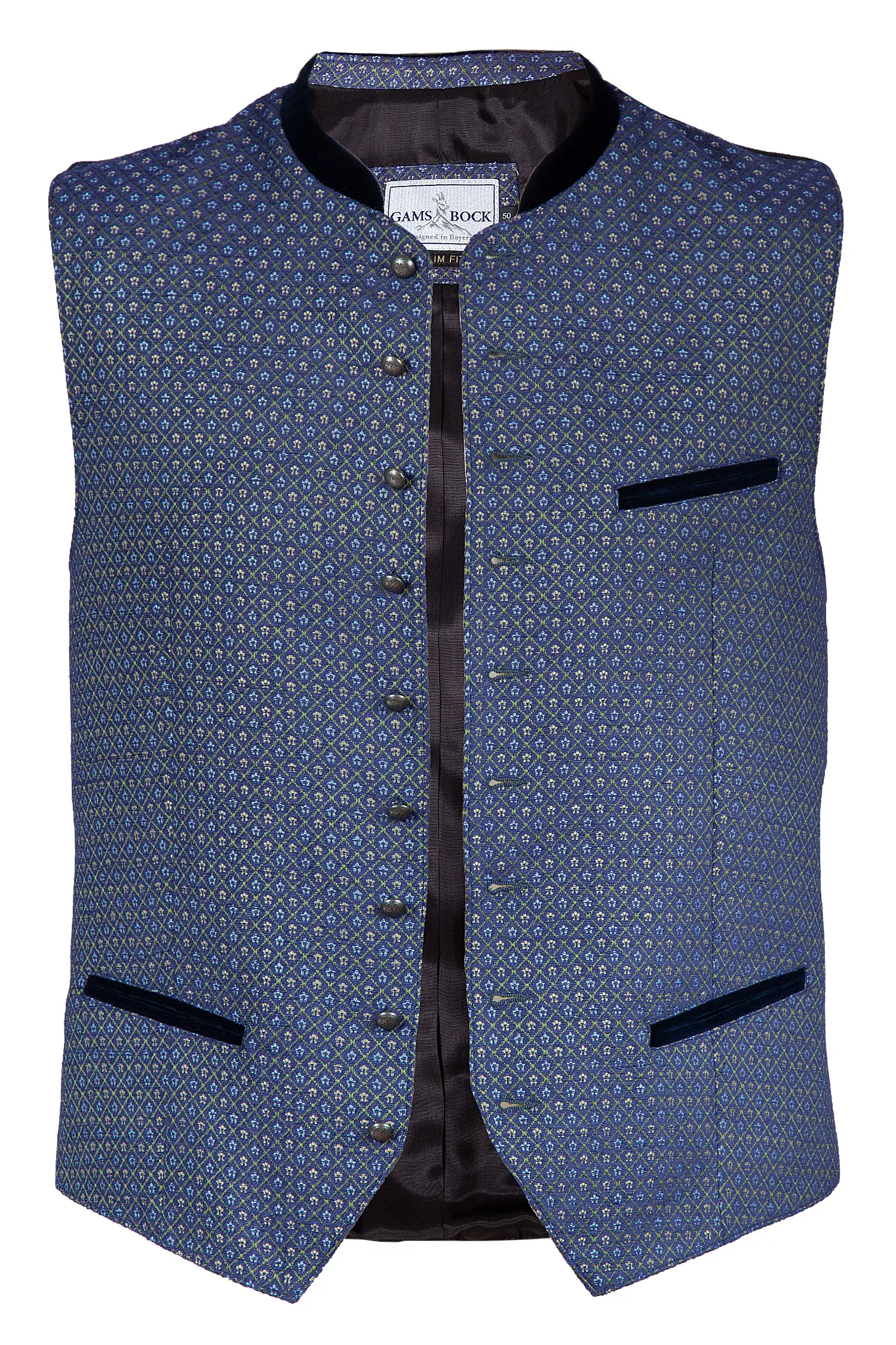 Trachtenweste Julian in dunkelblau