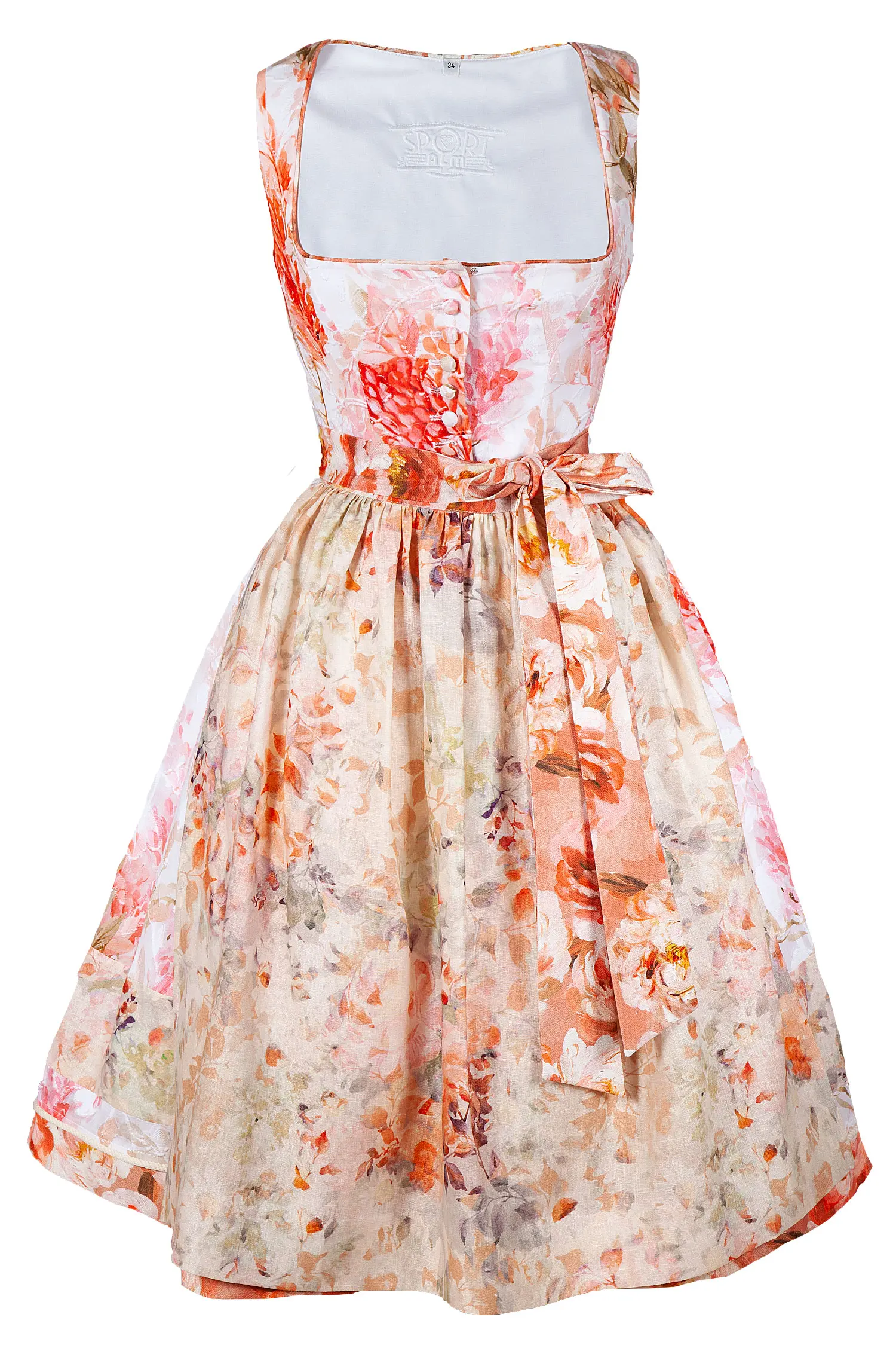3099-0298-or5-23-04c-5747 Sportalm Dirndl mit zwei Schürzen und extra Schürzenband
