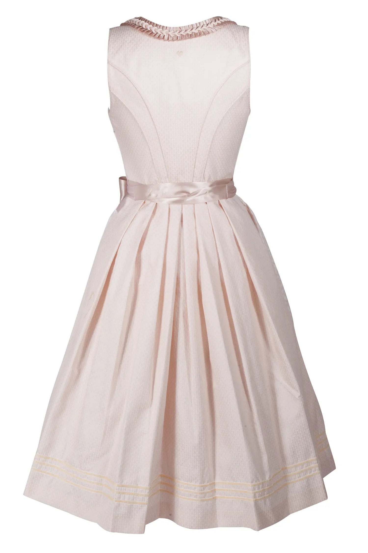 3029-0042-OR223-05-b6758 Brautdirndl Elouise in apricot von Fräulein Trentini - Rückansicht