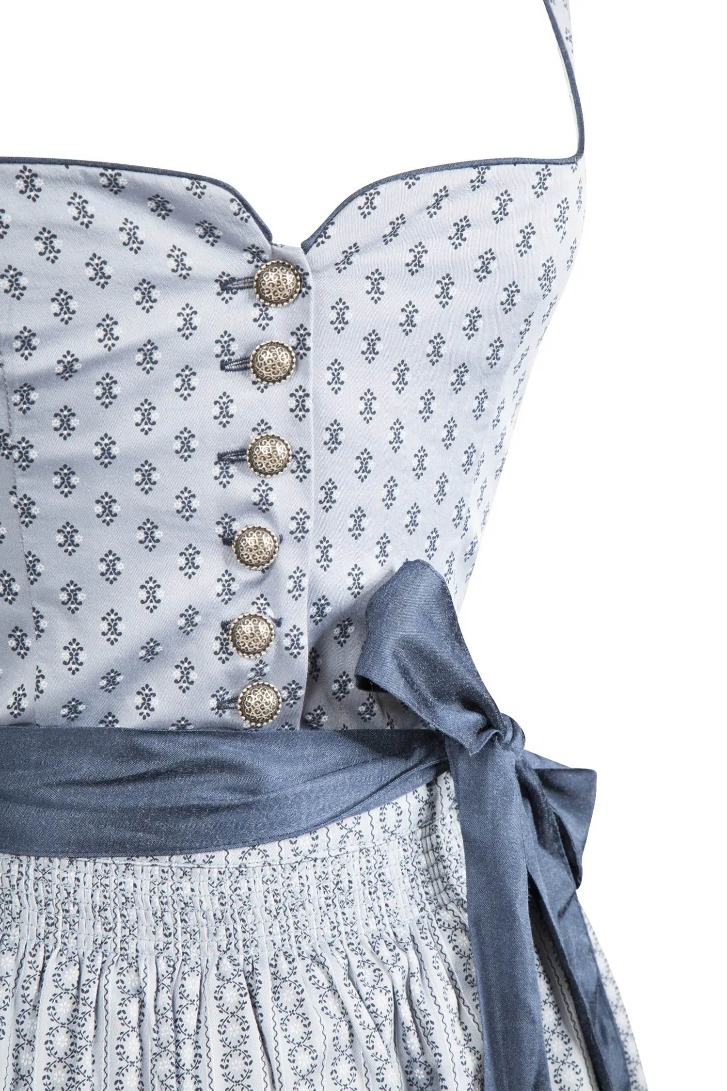 Hellblaues Dirndl Gisela von Julias Dirndl - Detail Mieder