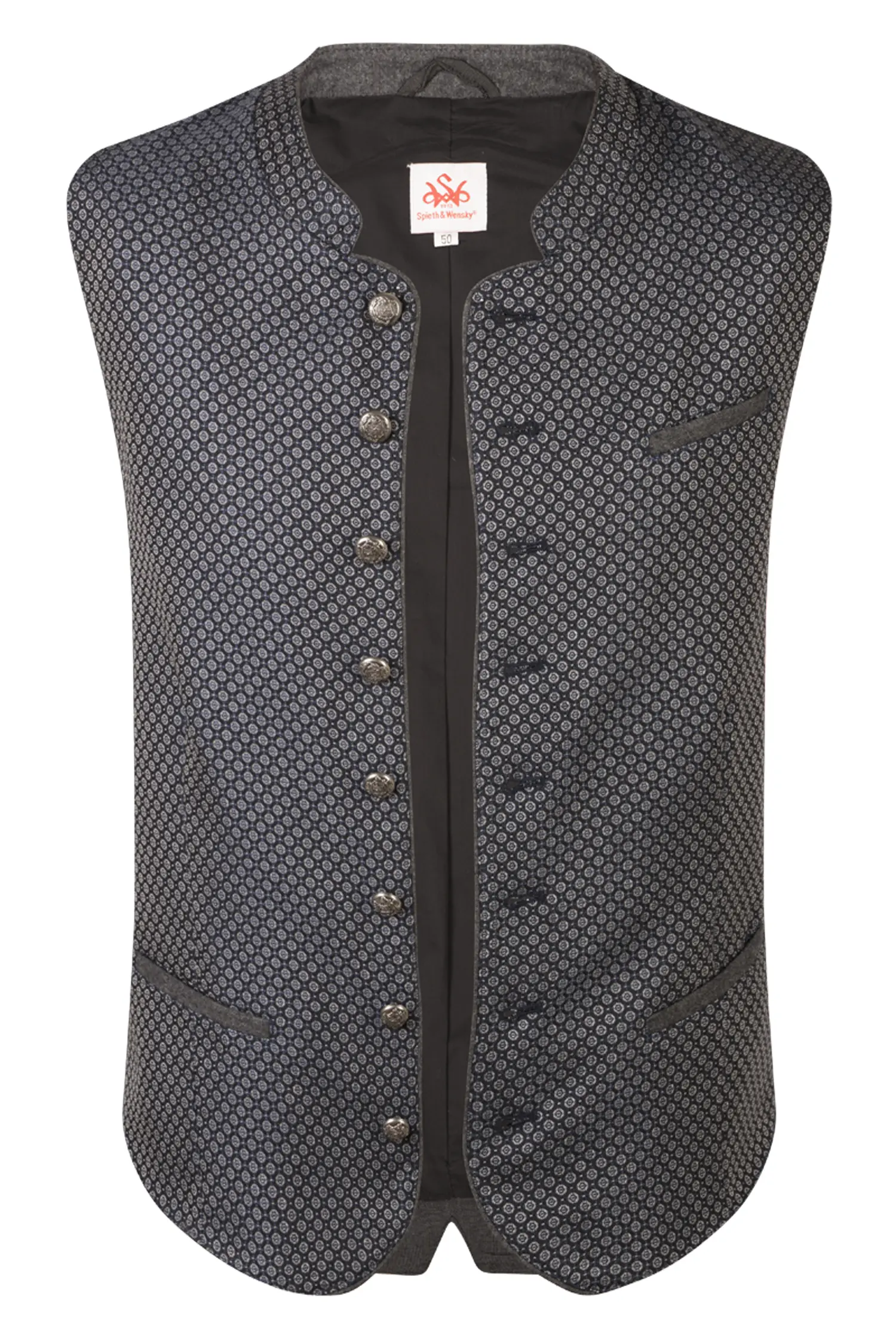 Trachtenweste Bruno in dunkelblau