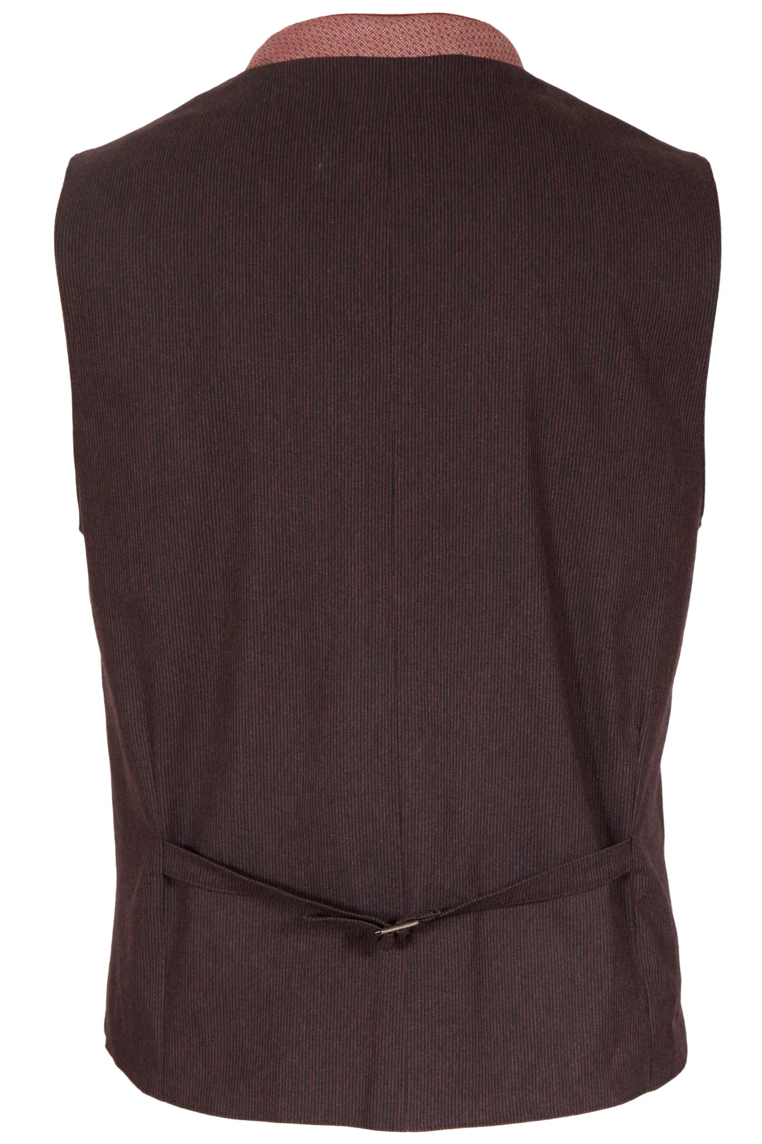 Herren Trachtenweste Thomas in bordeaux hinten