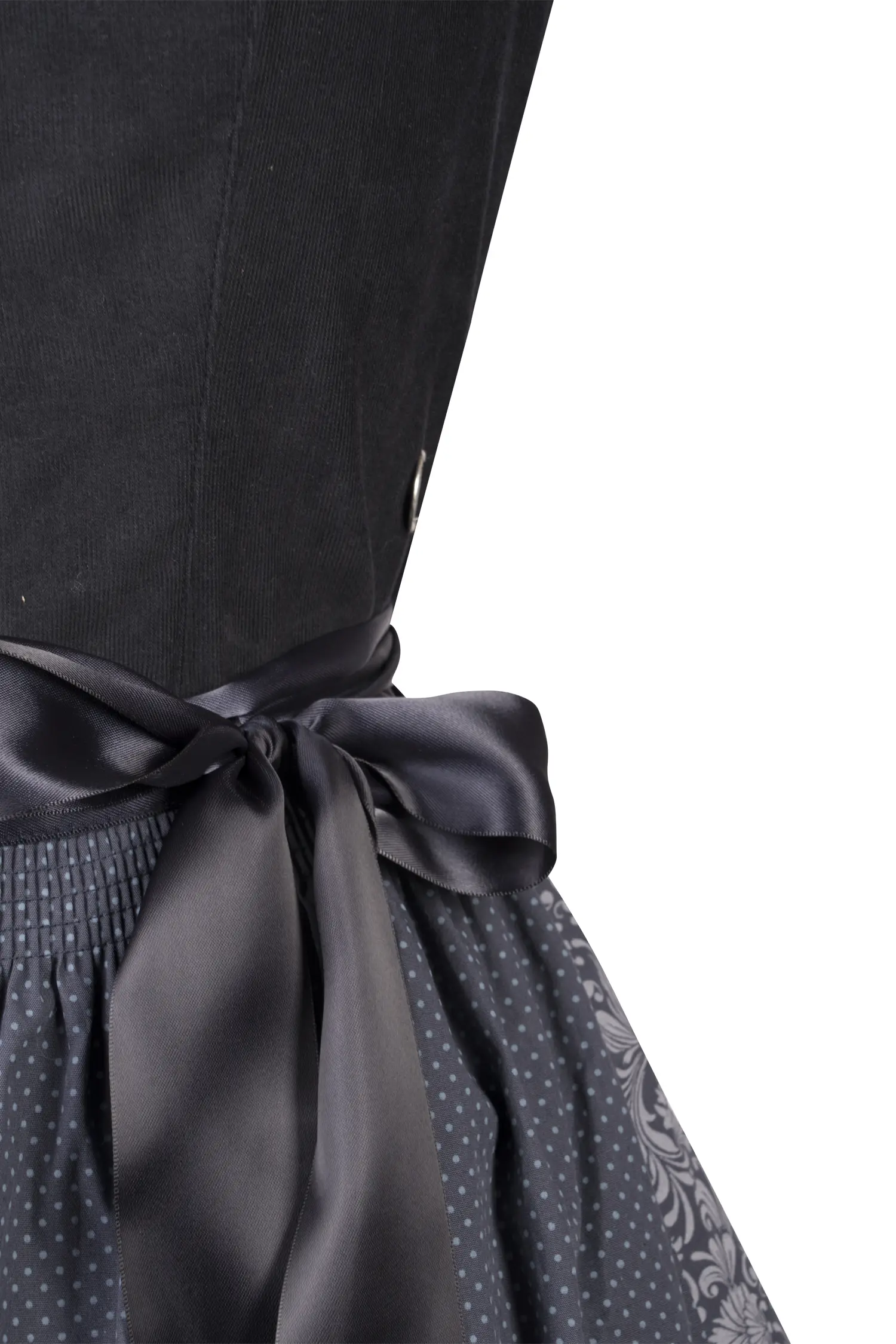 Dirndl Conny in Dunkelblau Detail Mieder