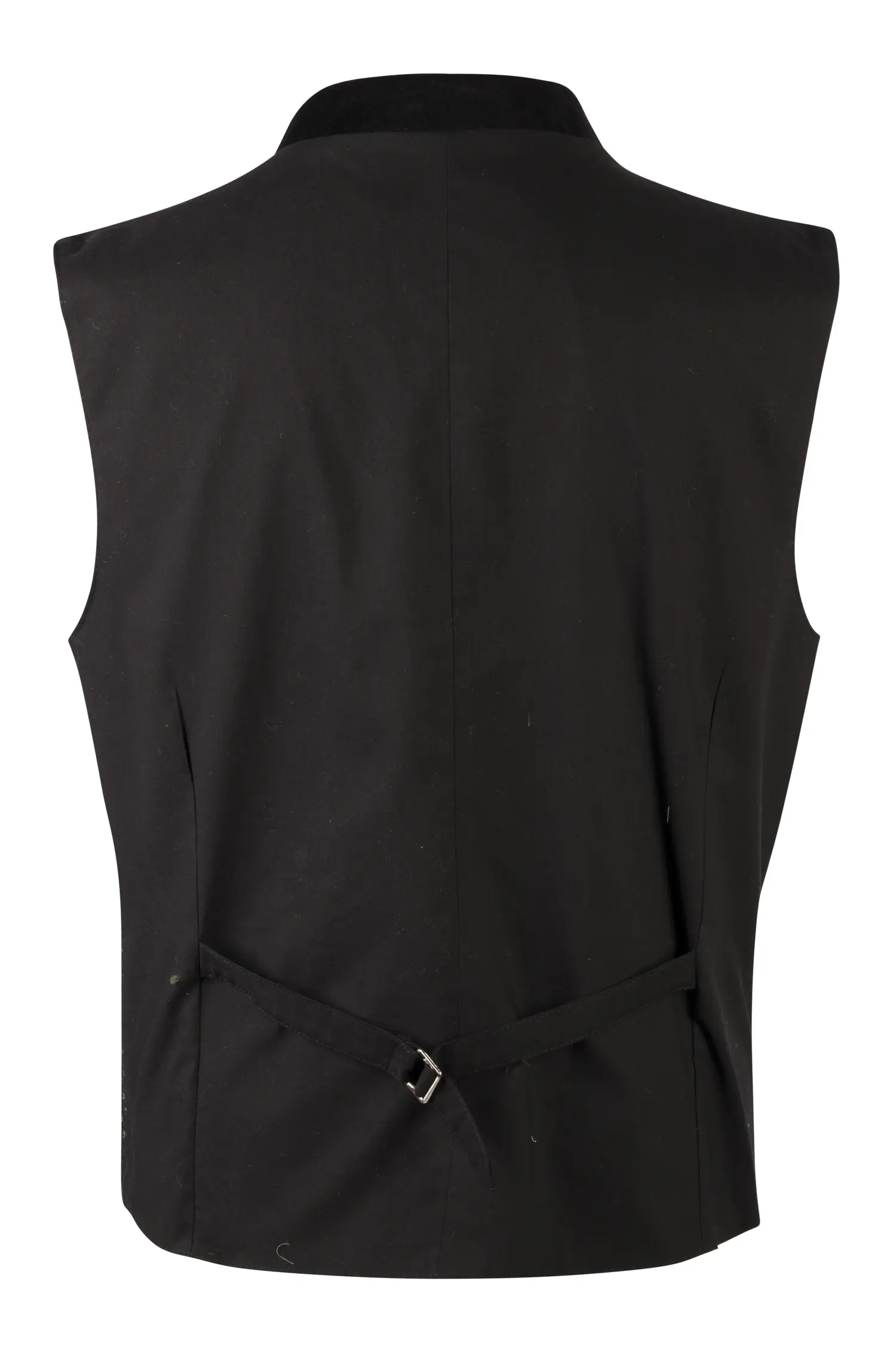 Herren Trachtenweste Leopold in dunkelgrün - Rückansicht