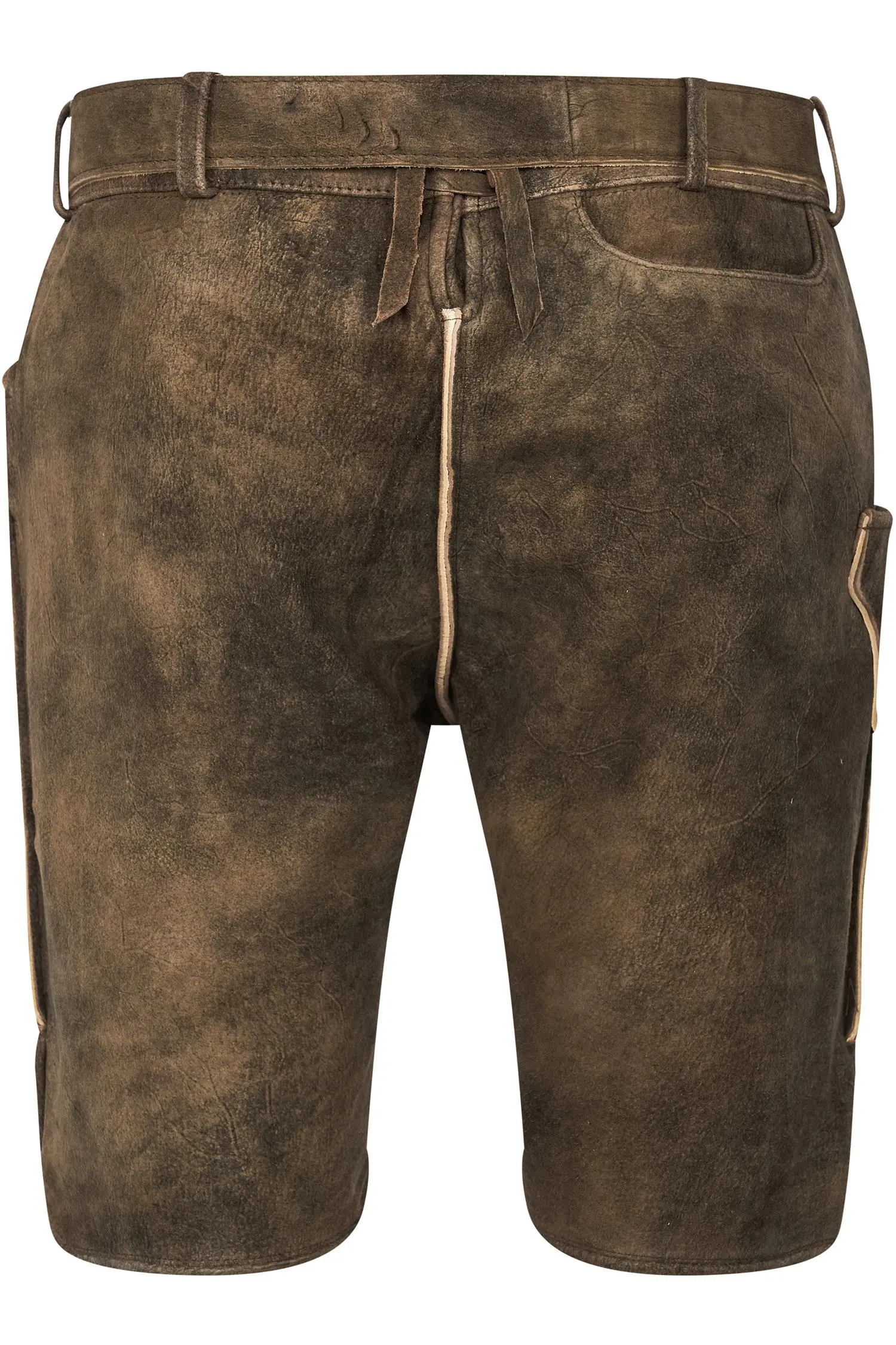 Dunkelbraune Lederhose Arno