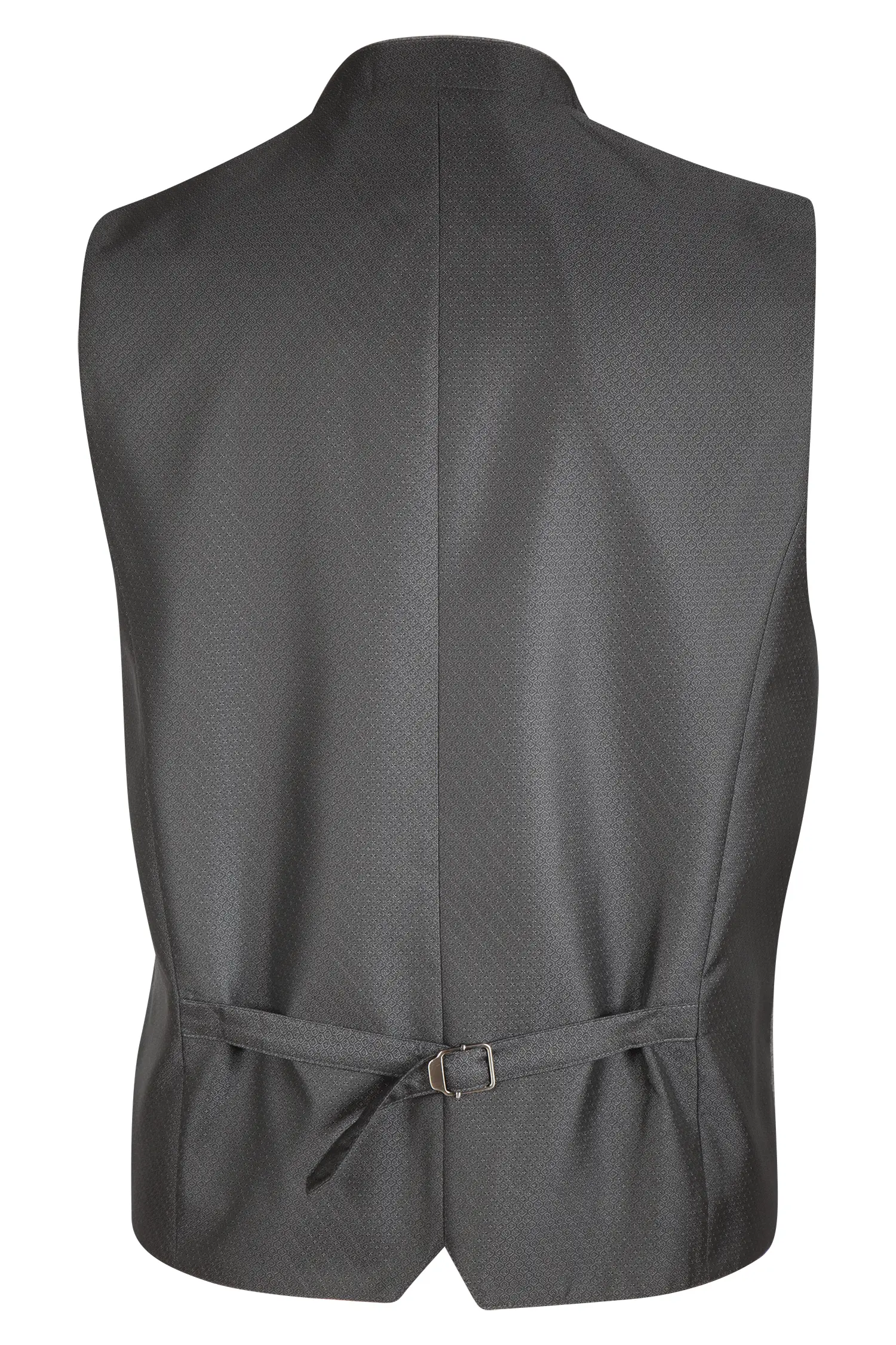 Trachtenweste Aris in grau/dunkelgrau - Rückseite