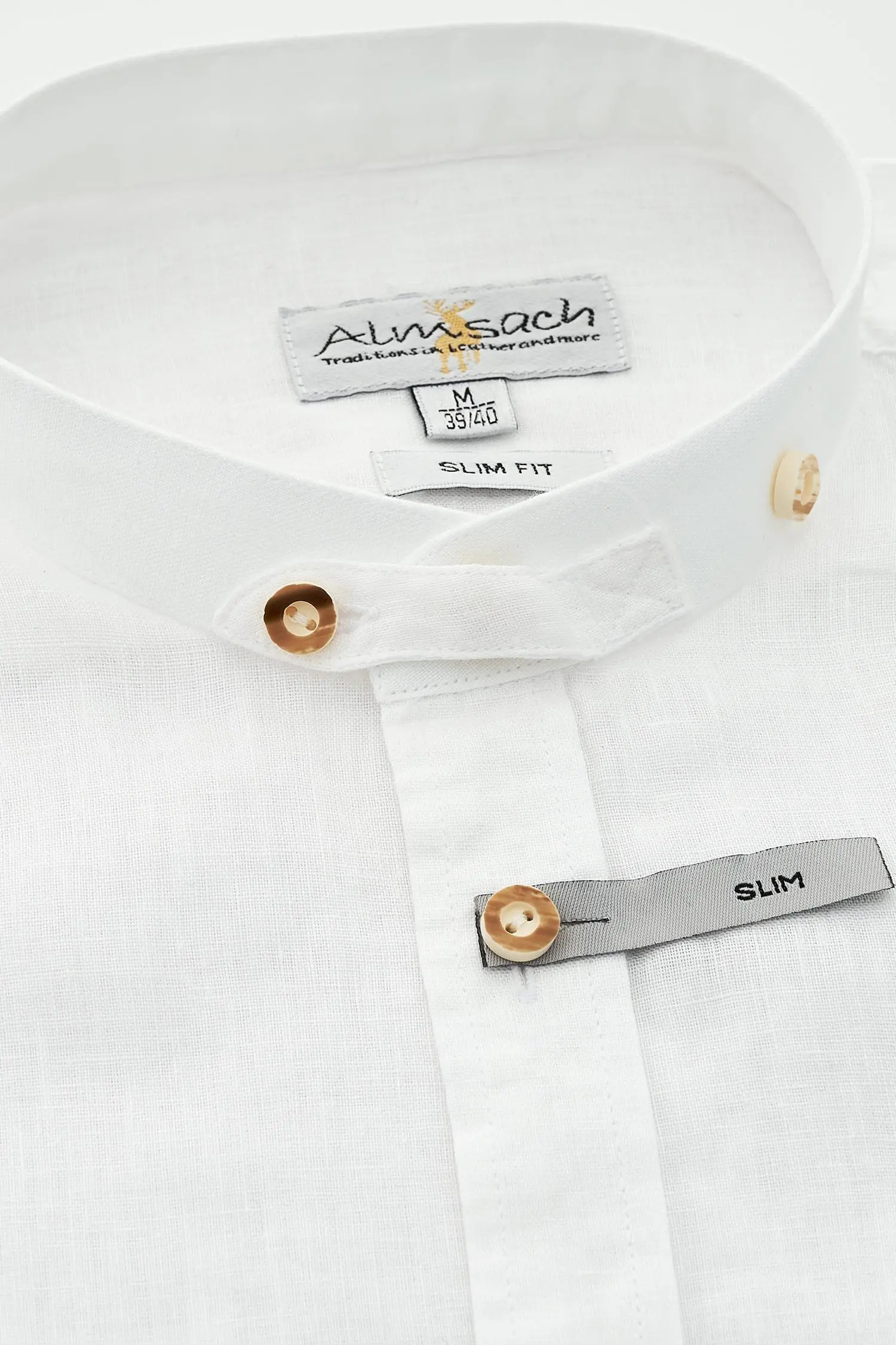 Almsach Leinenhemd in Weiß