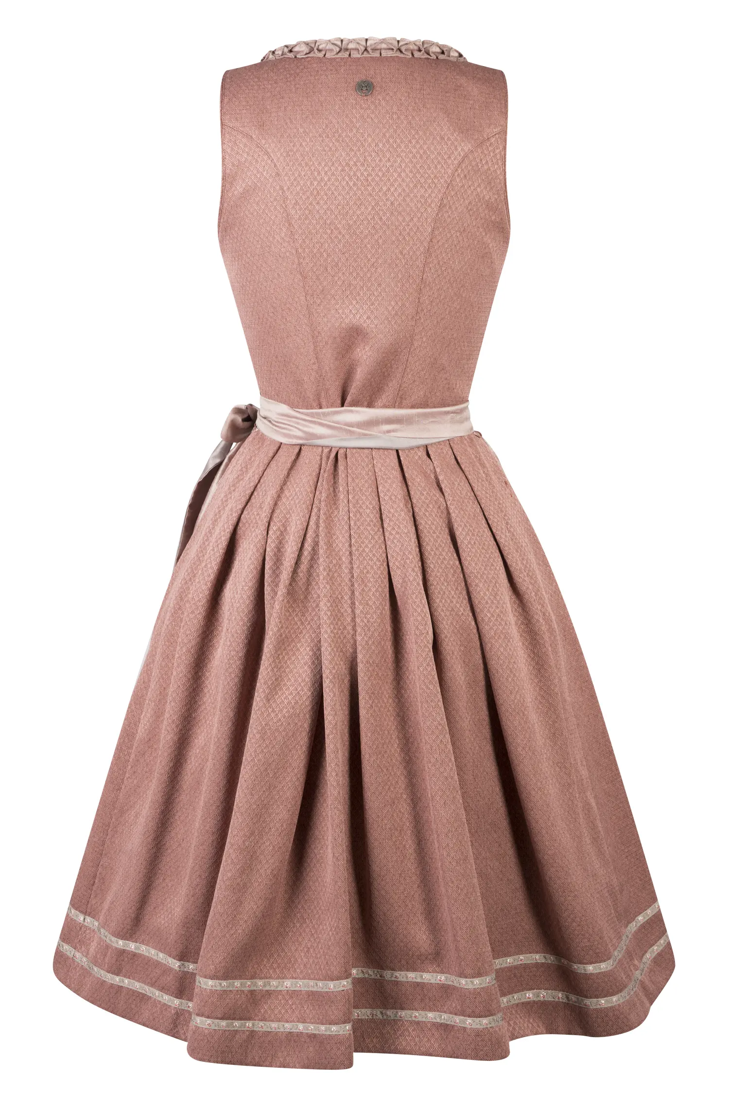 Dirndl Diva in Altrosa Rückansicht