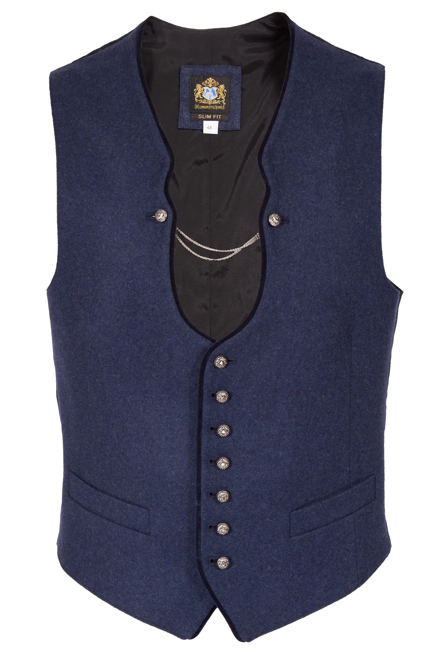 Trachtenweste Vinzent als Lodenweste in marine