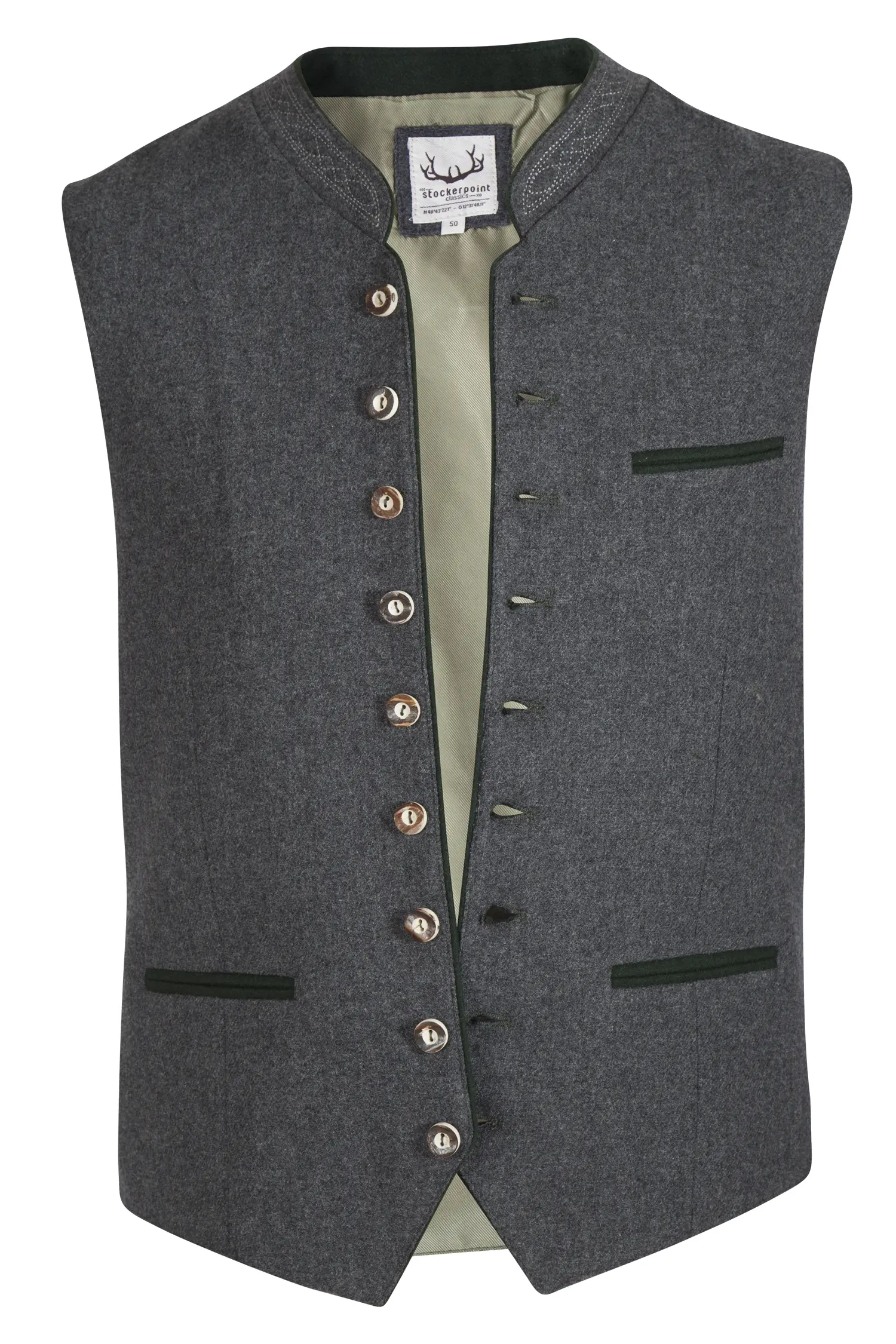 Trachtenweste Sirius in anthrazit