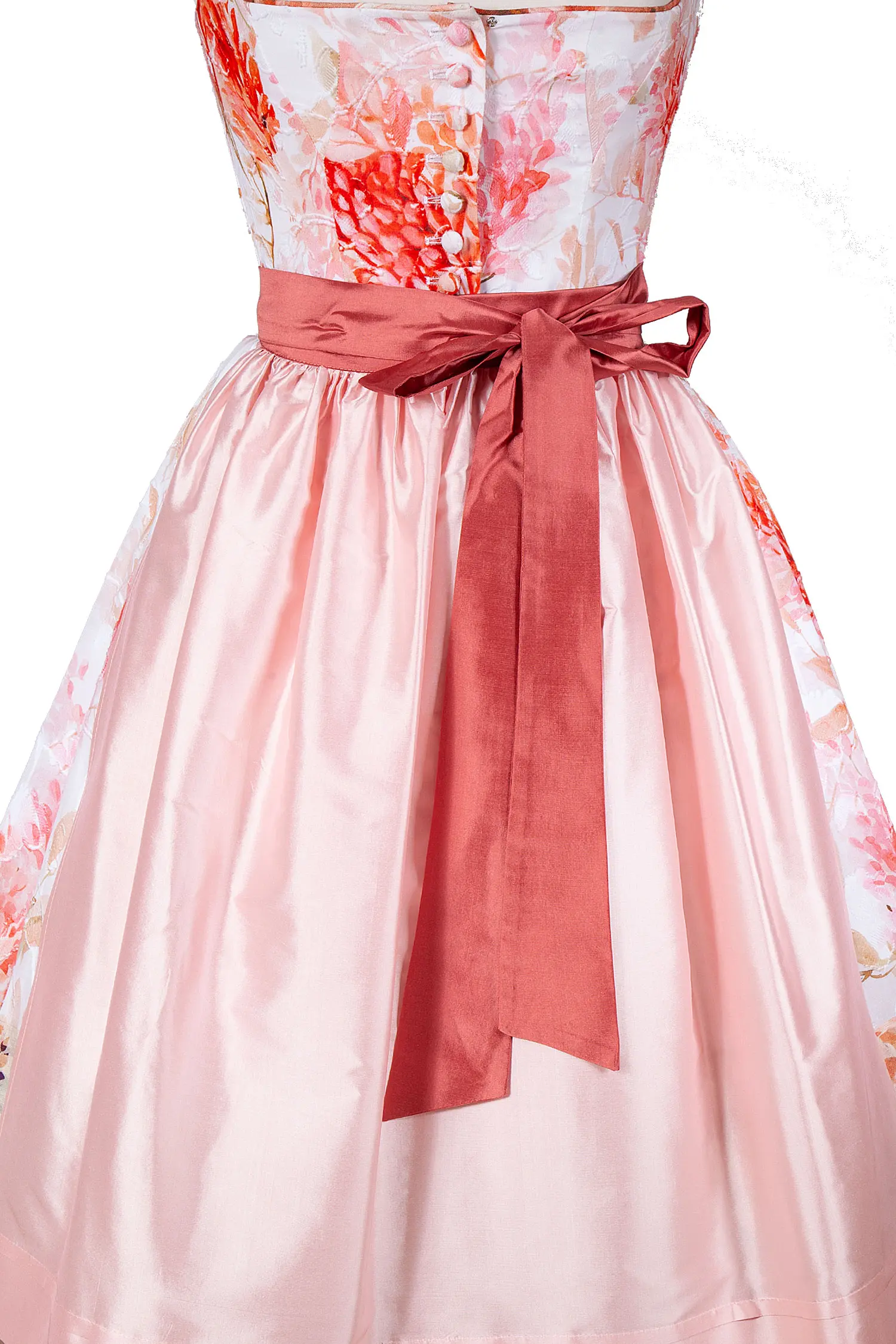 3099-0298-or5-23-04c-5748 Sportalm Dirndl mit zwei Schürzen und extra Schürzenband - Detail Schürze