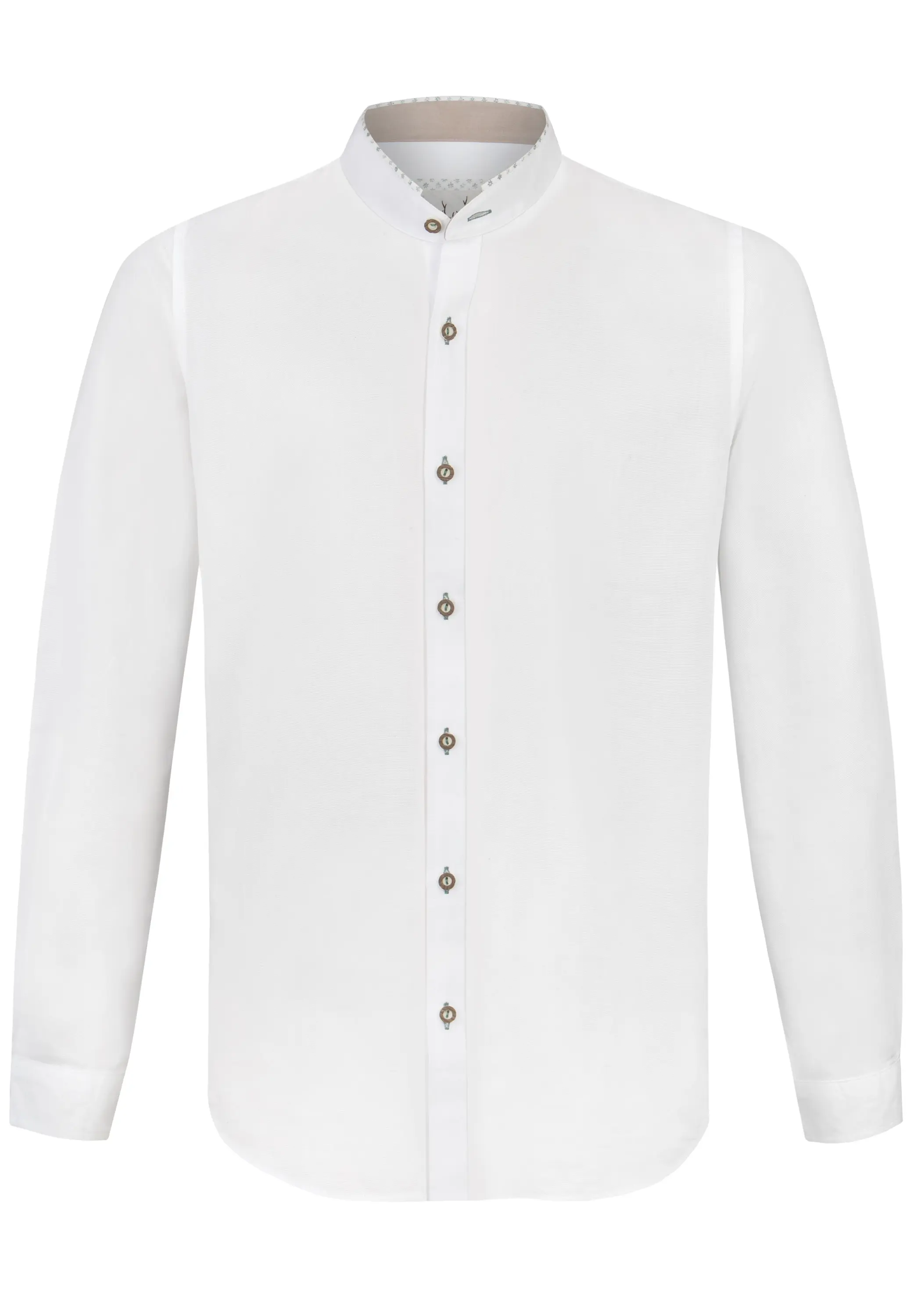 Trachtenhemd Reno mit grünen Akzenten