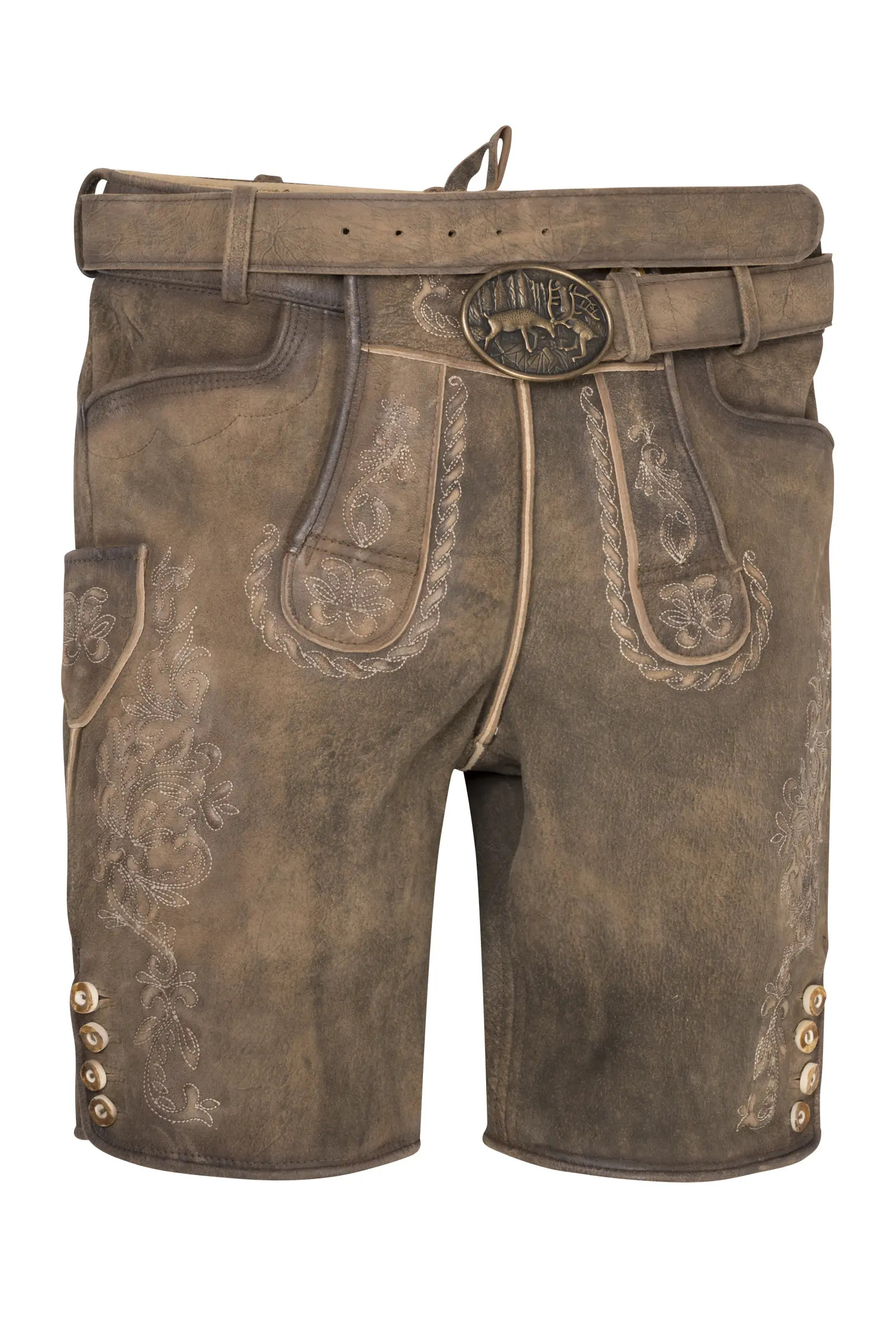 Lederhose Oskar in Braun