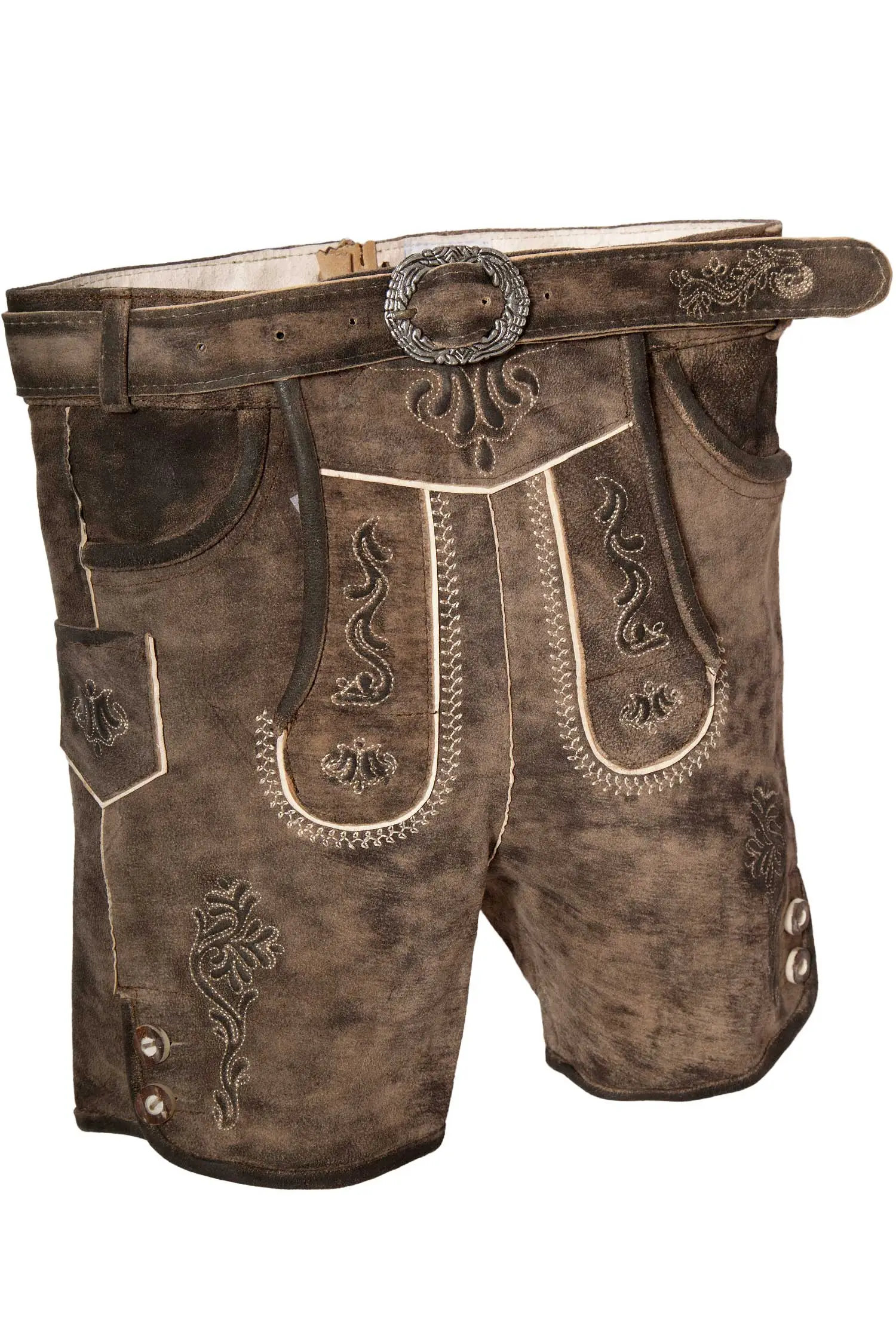 Kinder Trachten Lederhose Leo in schiefer