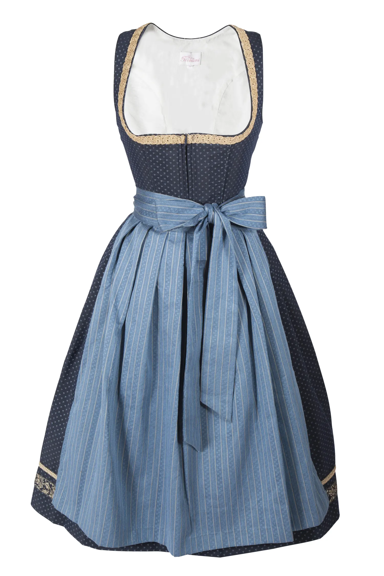 3098-0353-BL823-05-b6784 Dirndl Mia in dunkelblau von Fräulein Trentini