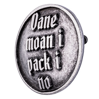 Anstecker Oane moan i pack i no von Gaudiknopf