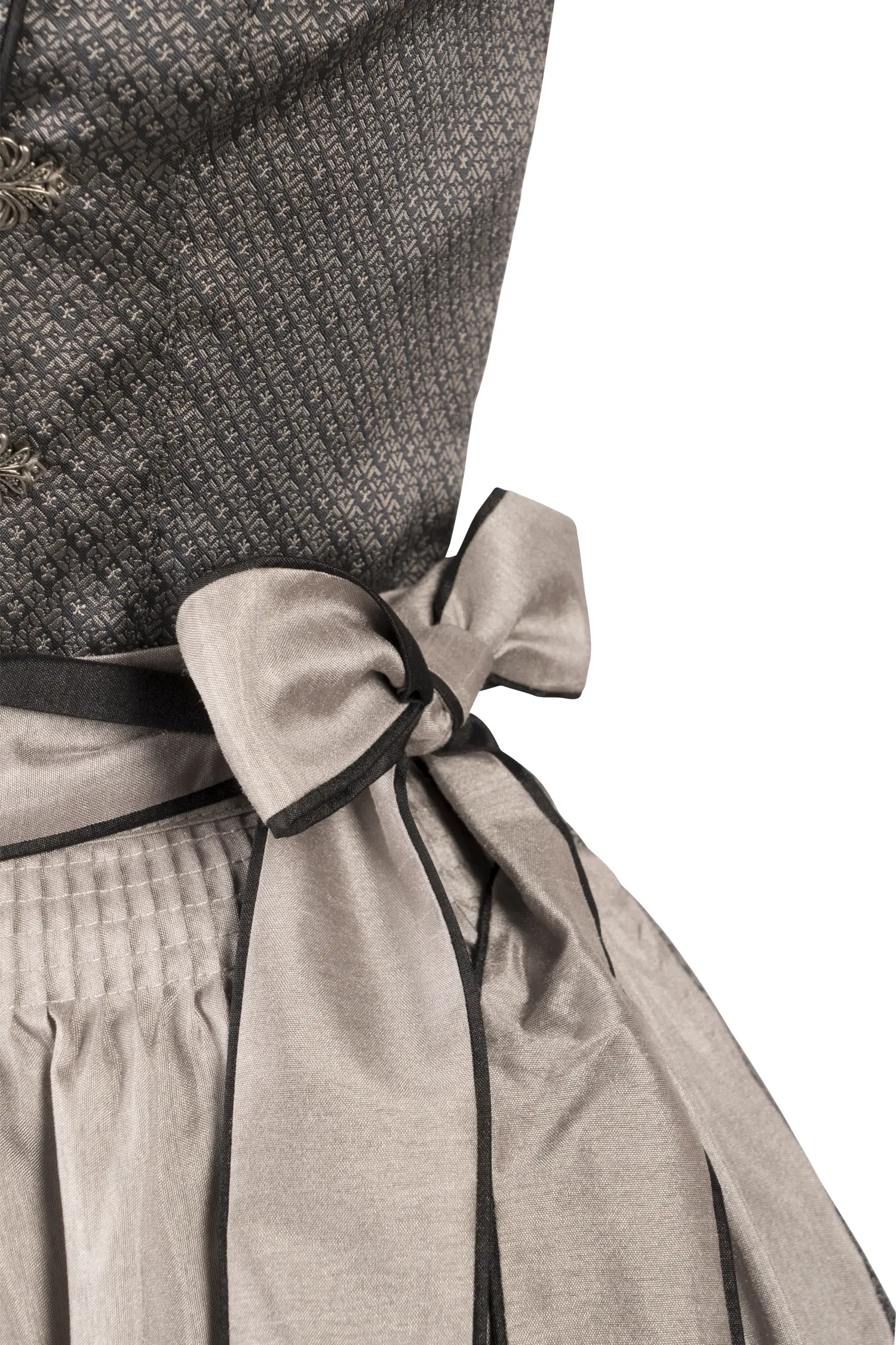 Dirndl Duell in Anthrazit Detai Mieder