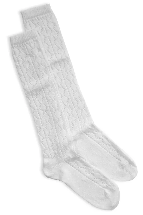 Kinder Kniestrümpfe für Mädchen in weiß