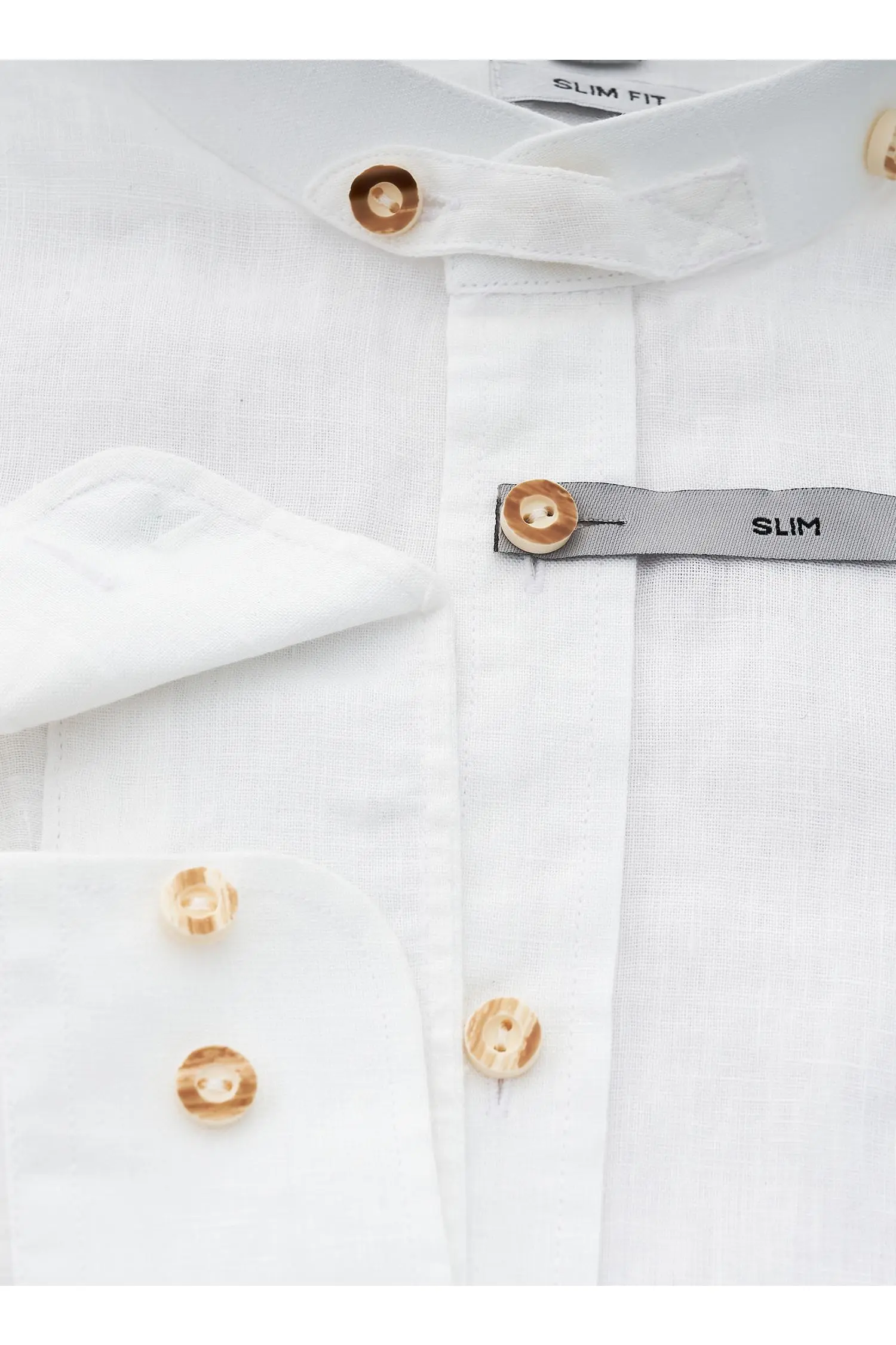 Weißes Leinenhemd von Almsach