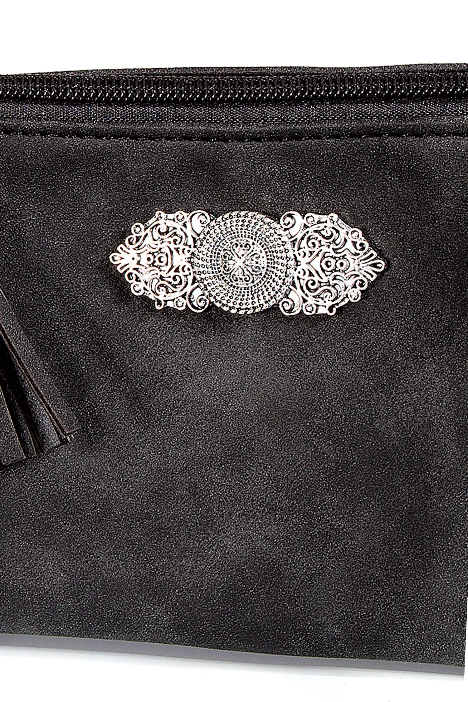 Kleine Trachtentasche in schwarz zum umhängen Detail