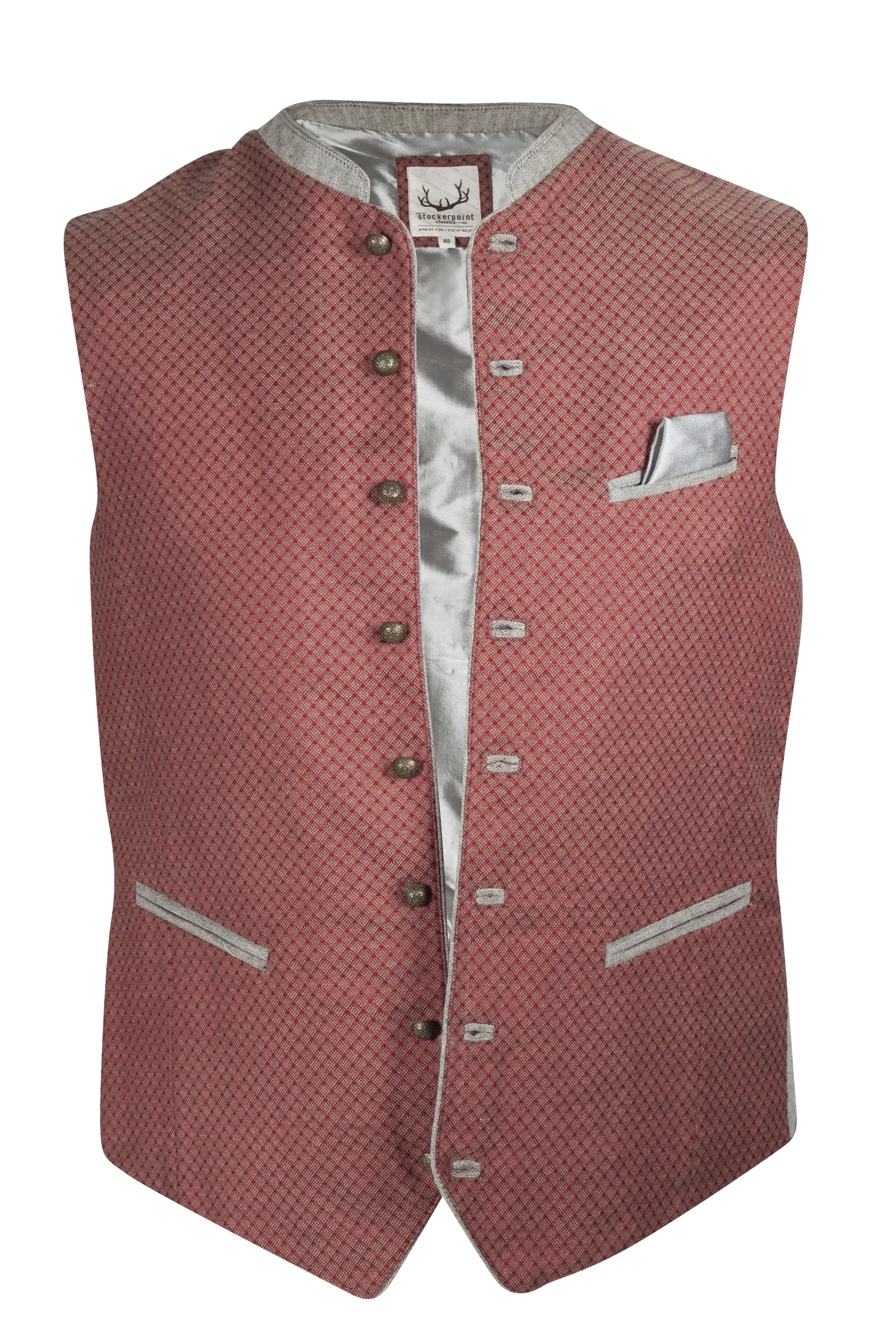 Trachtenweste Markus in ziegel / beige