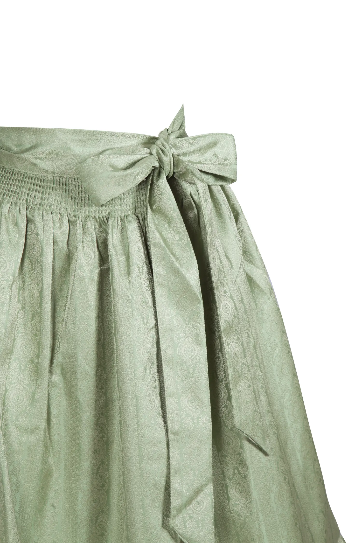 Dirndlschürze Corinna in hellgrün 70 cm - Detail