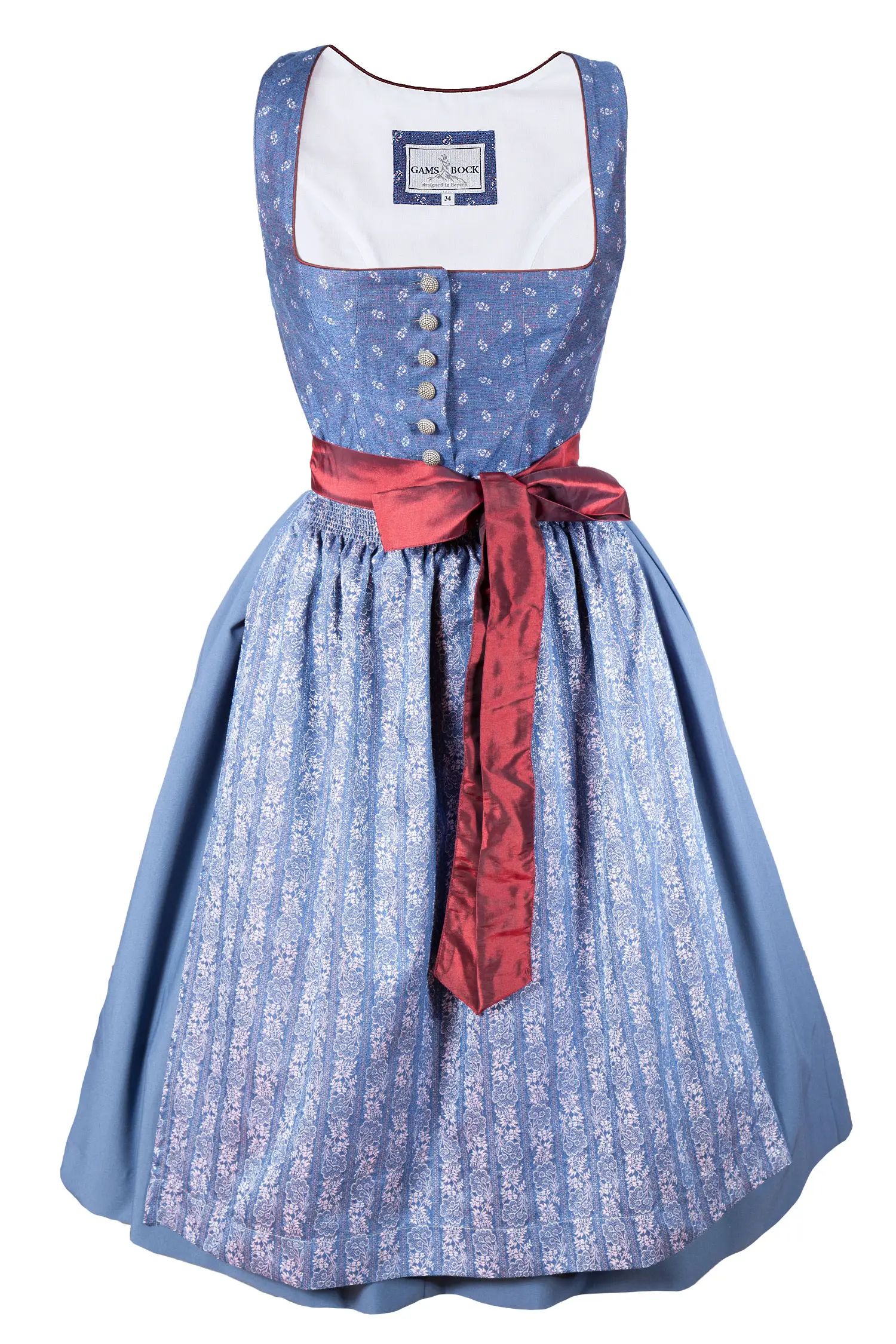 Gamsbock Dirndl mit Glitzermieder
