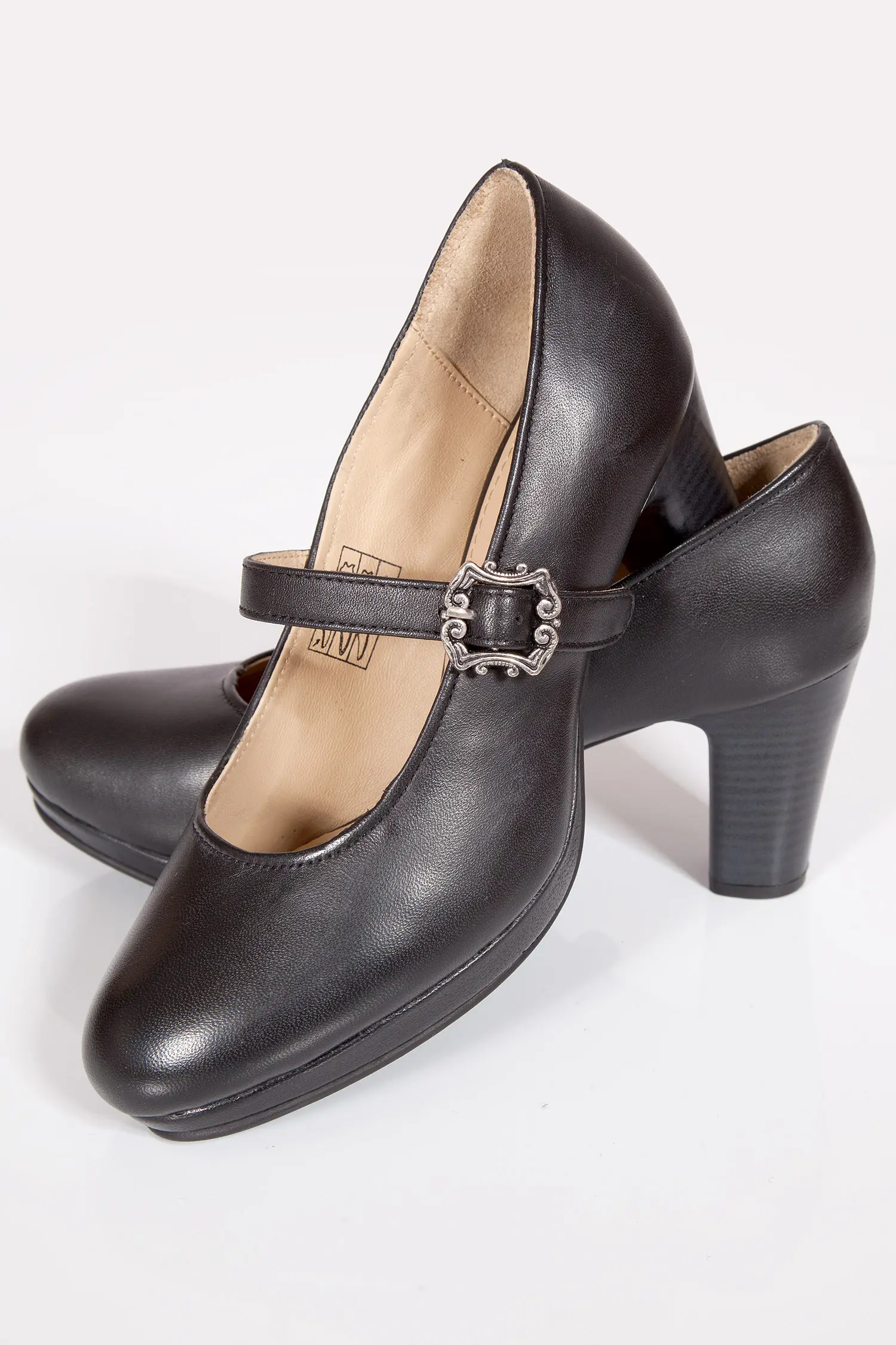 Damen Trachtenschuhe als Pumps in schwarz Paar