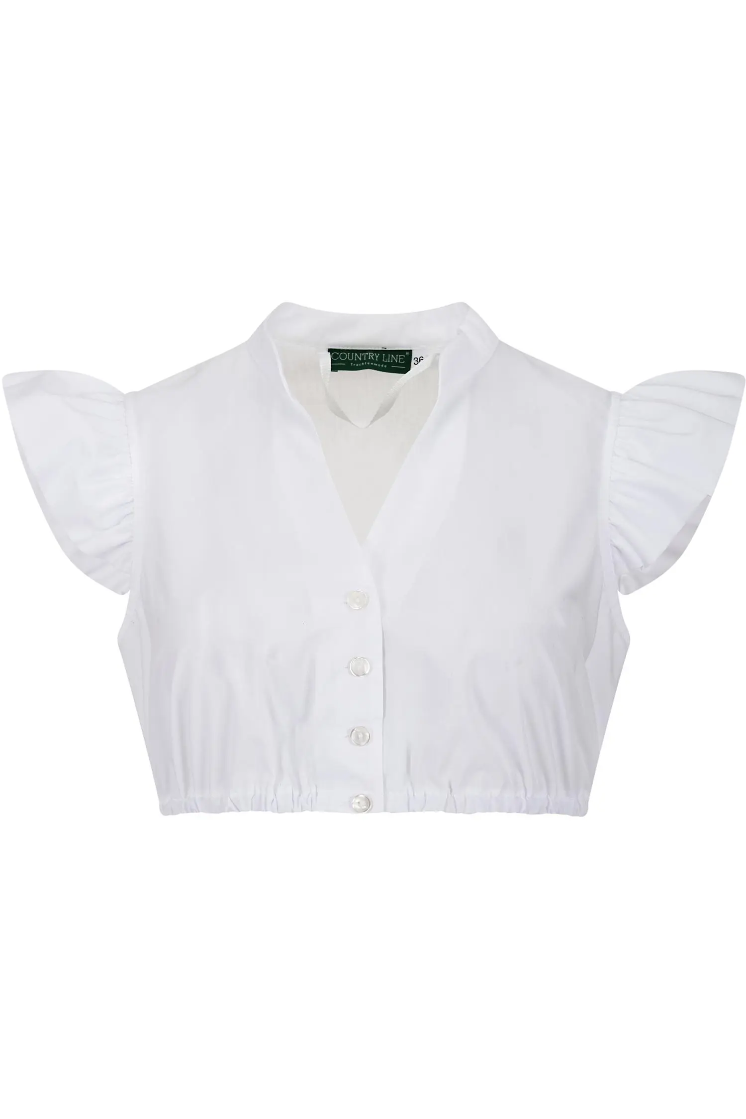 Flügelarmbluse in Weiß von Country Line