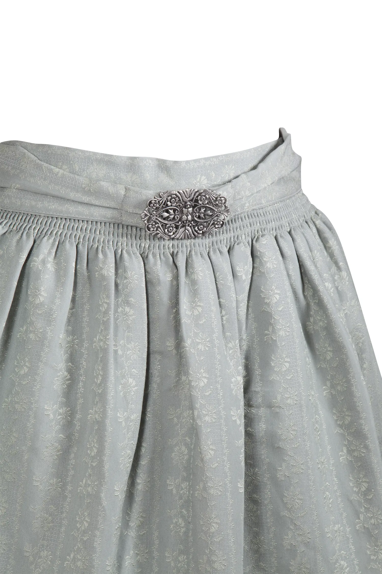 Dirndlschürze salbei mit Schließe 70 cm - Detail