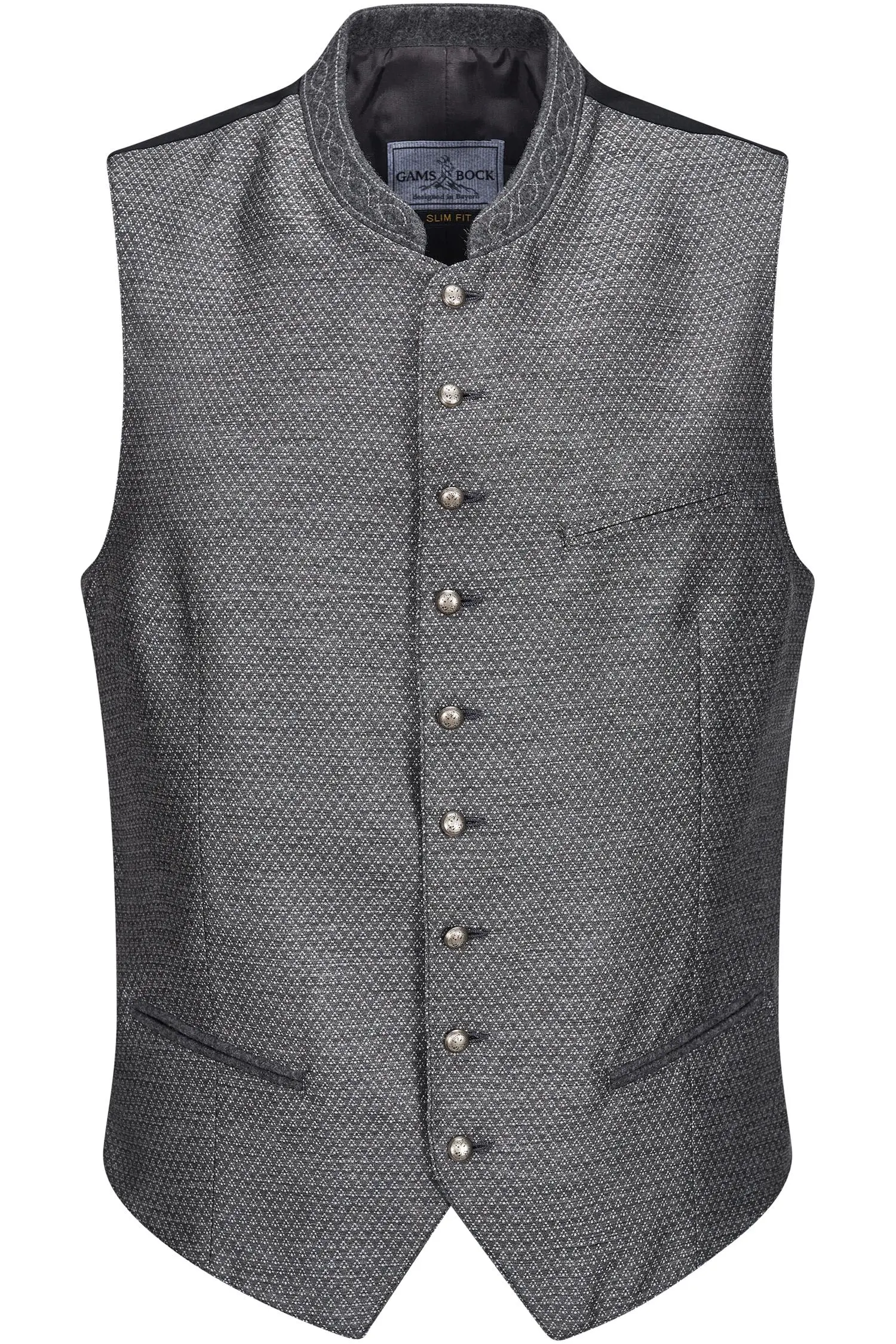 Gamsbock Weste Moritz in Grau