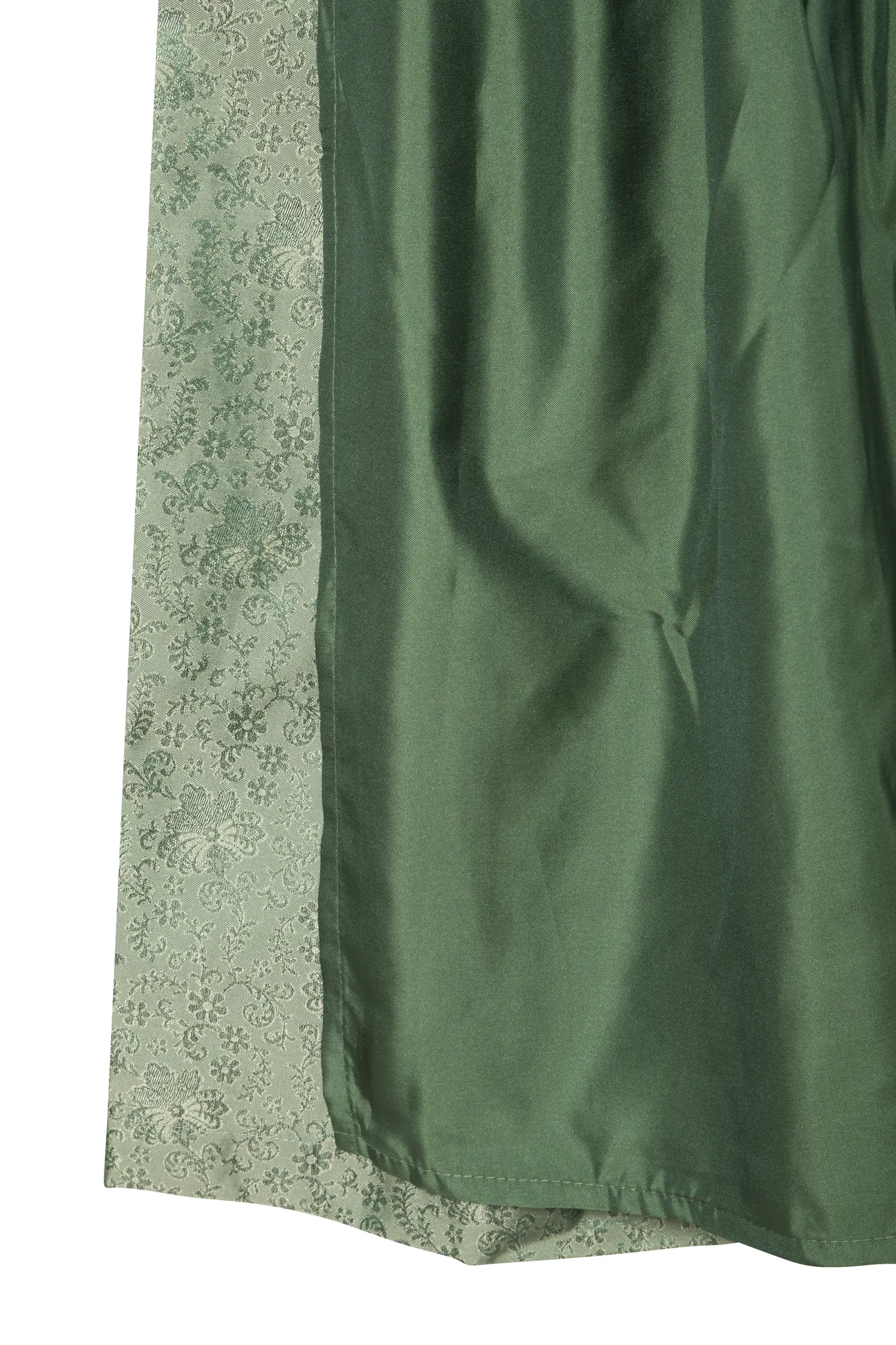 Dirndl Zelig in grün mit festlichem Jacquard Rock - Detail Rock