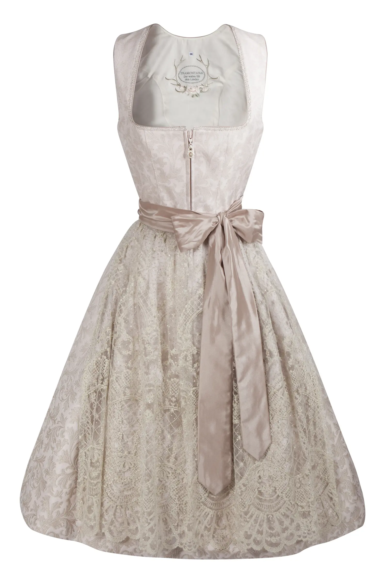 Brautdirndl in altrose von Tramontana