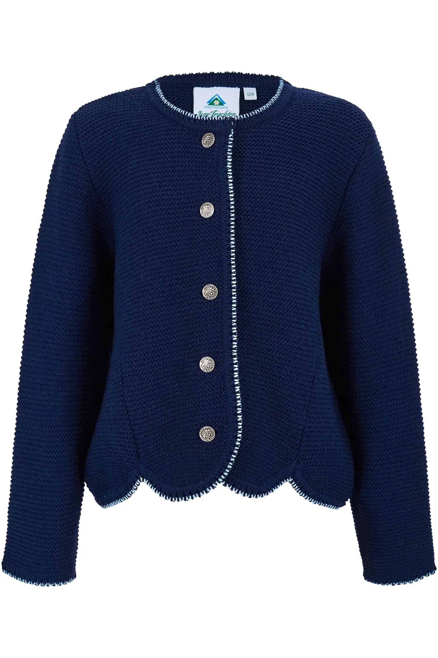 Isar Trachten Kinder Strickjacke in Marine