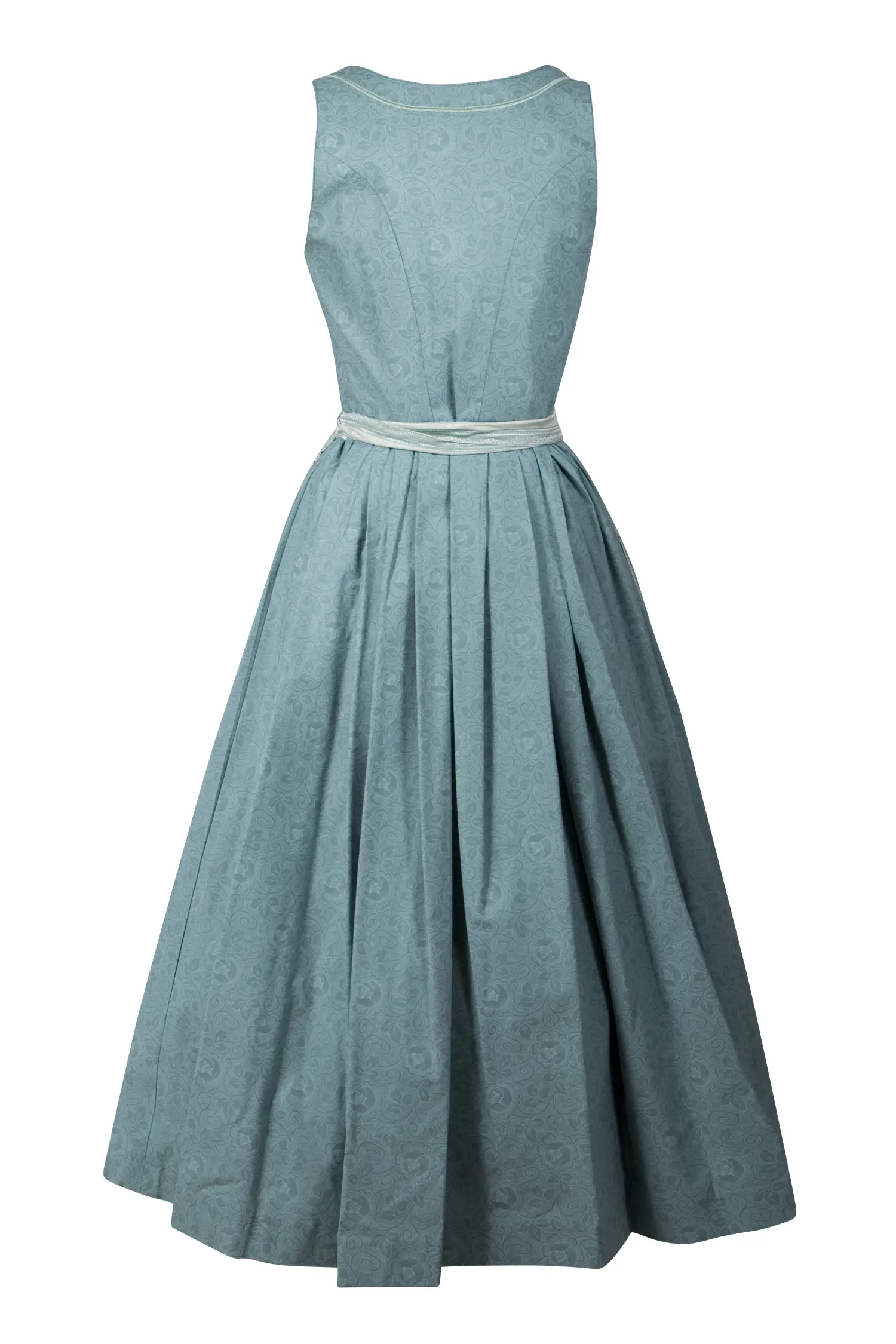 3041-1542-gn4-23-11-290013 Langes limitiertes Dirndl Bernadette in mint - Rückansicht