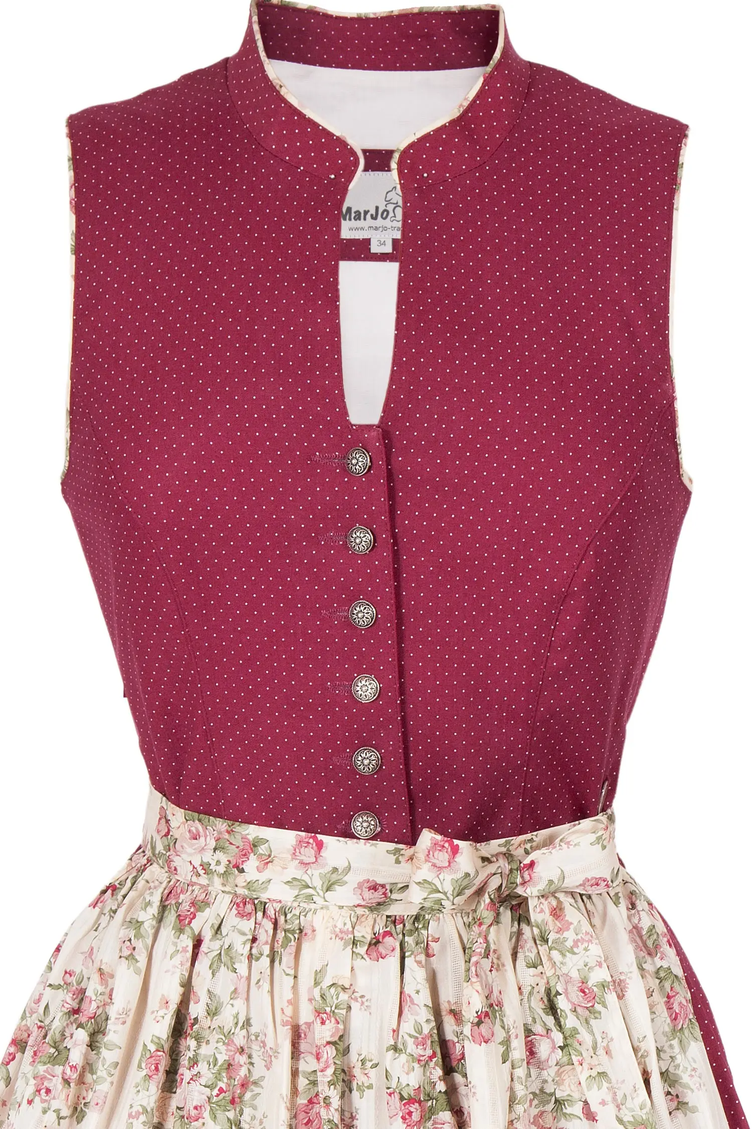 mini-dirndl-gerlinda-weinrot-3081-0073-rt7-19-09b-8748-b Mini Dirndl Gerlinda in weinrot aus Baumwolle Mieder