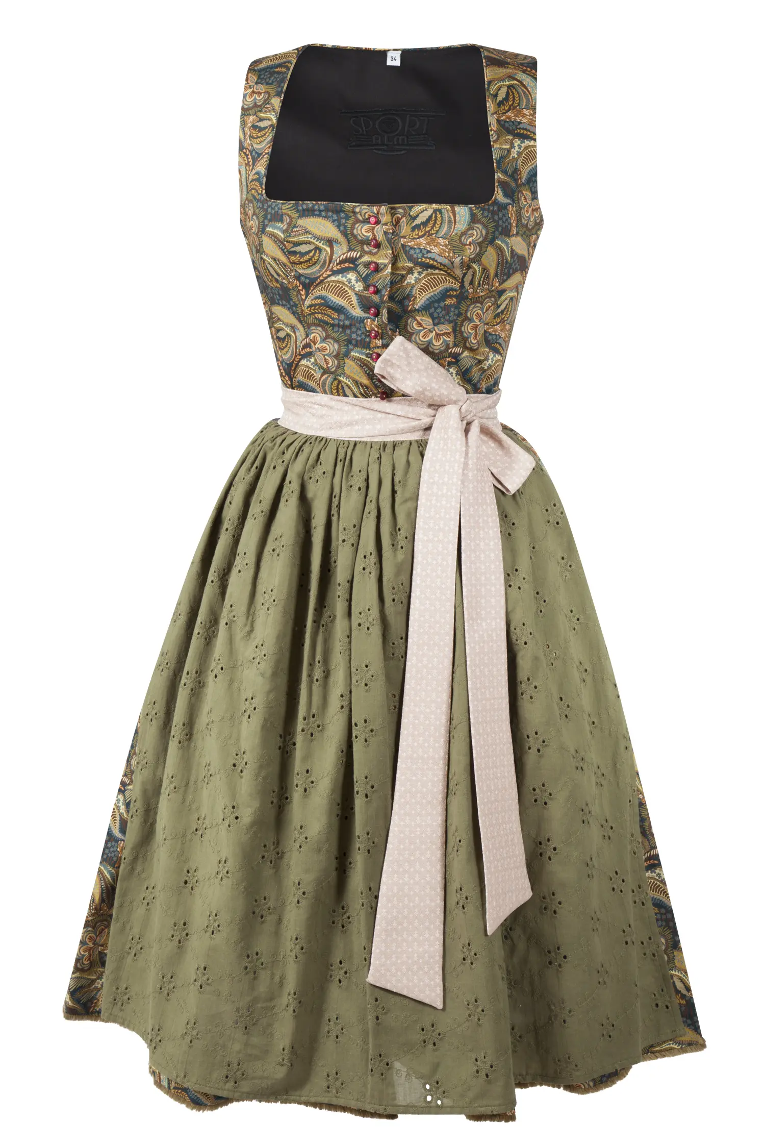 3099-0310-ol5-23-07b-1170 Sportalm Dirndl mit extra Taillengürtel