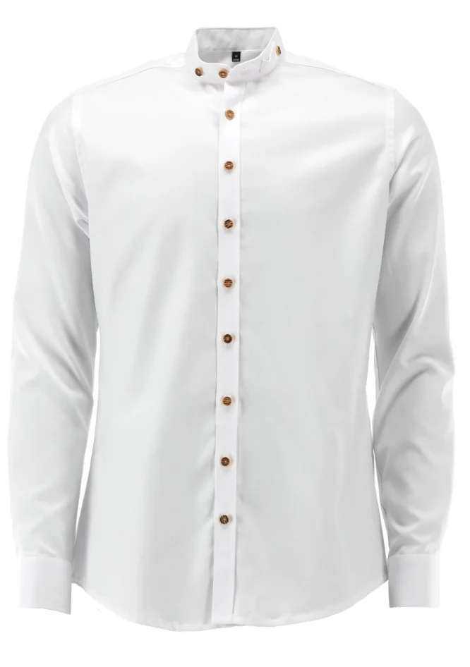 Trachtenhemd Gipfelstürmer in weiß