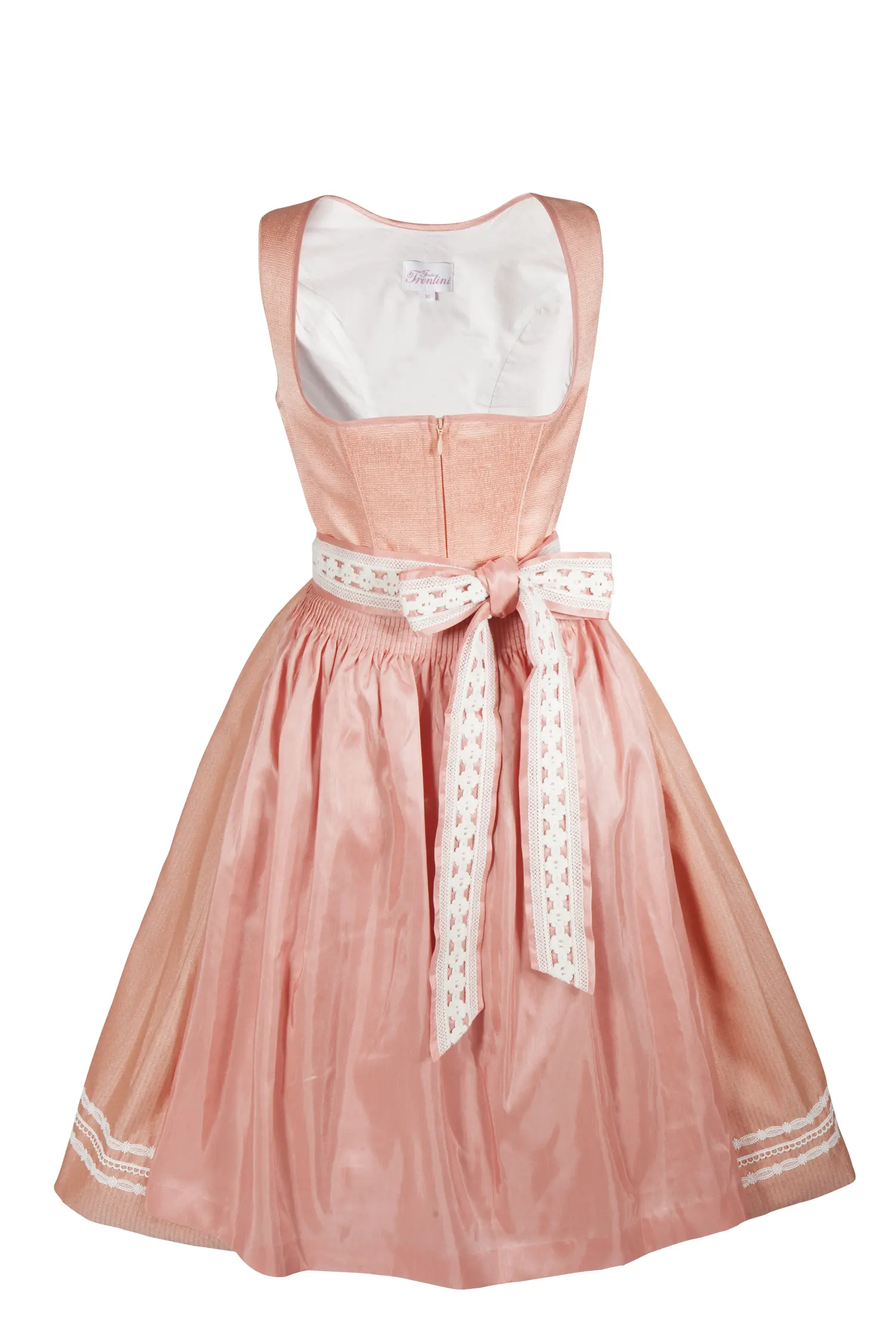 Dirndl Florence in schimmerndem Orange