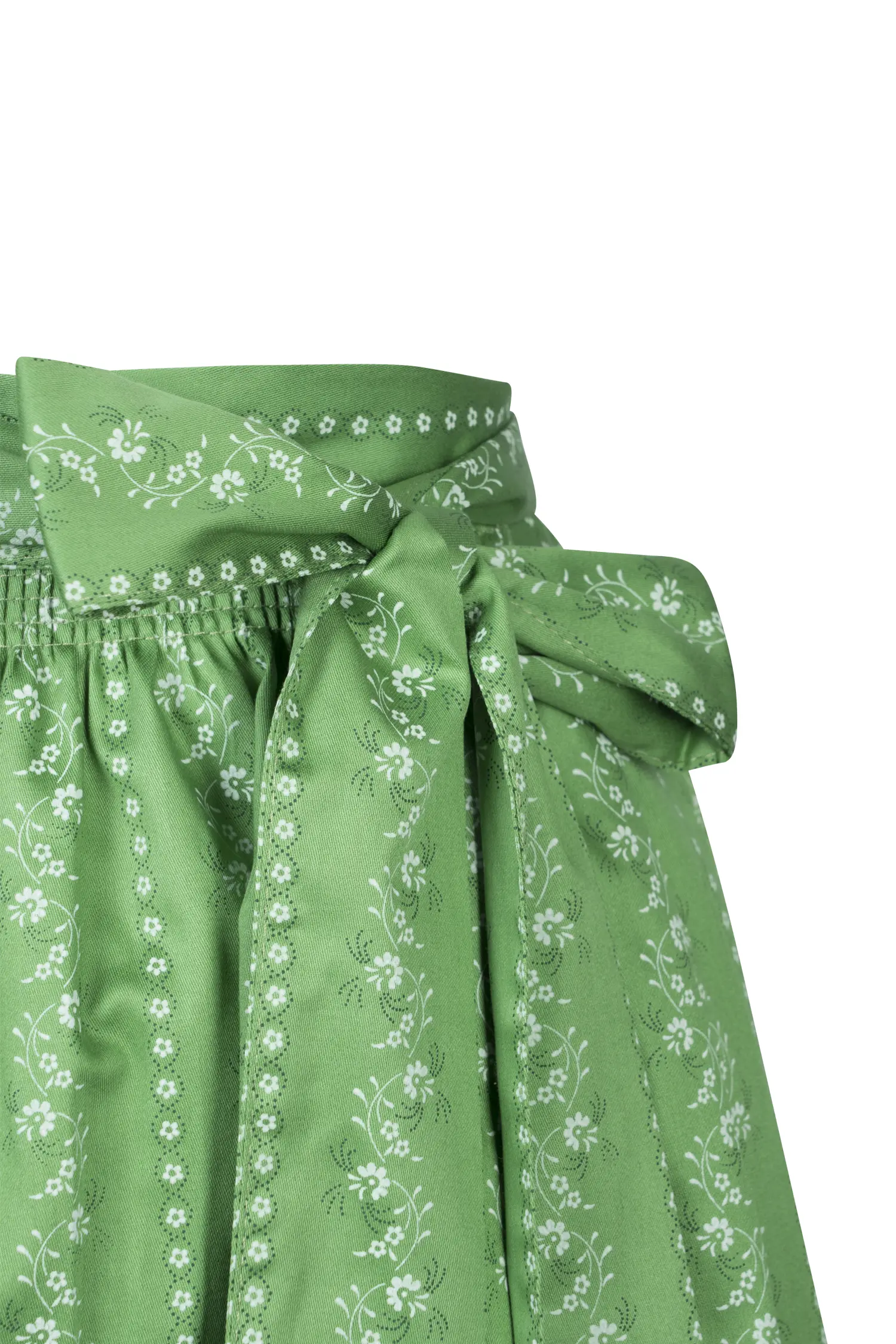 3137-0064-gn2-24-02-0604208 Dirndlschürze in grasgrün 70 cm - Detail
